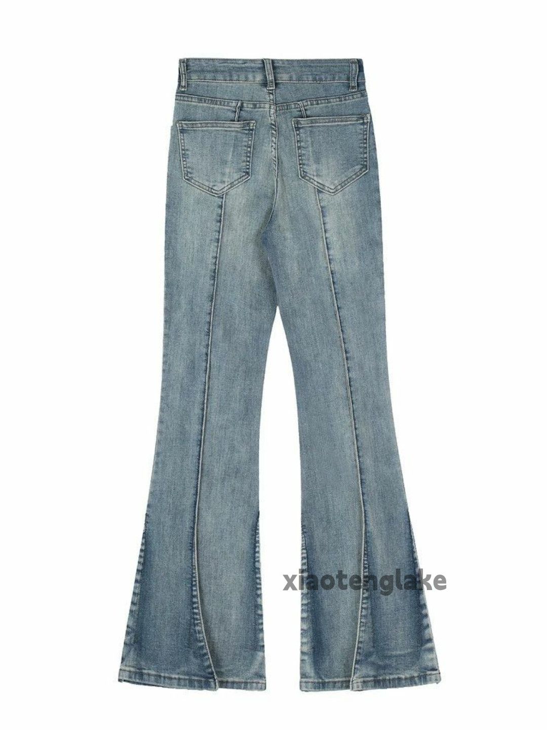 Jean × Vintage washed faded cleanfit yuppie bootcut grunge jeans Size 26" / US 2 / IT 38 - 1 Thumbnail