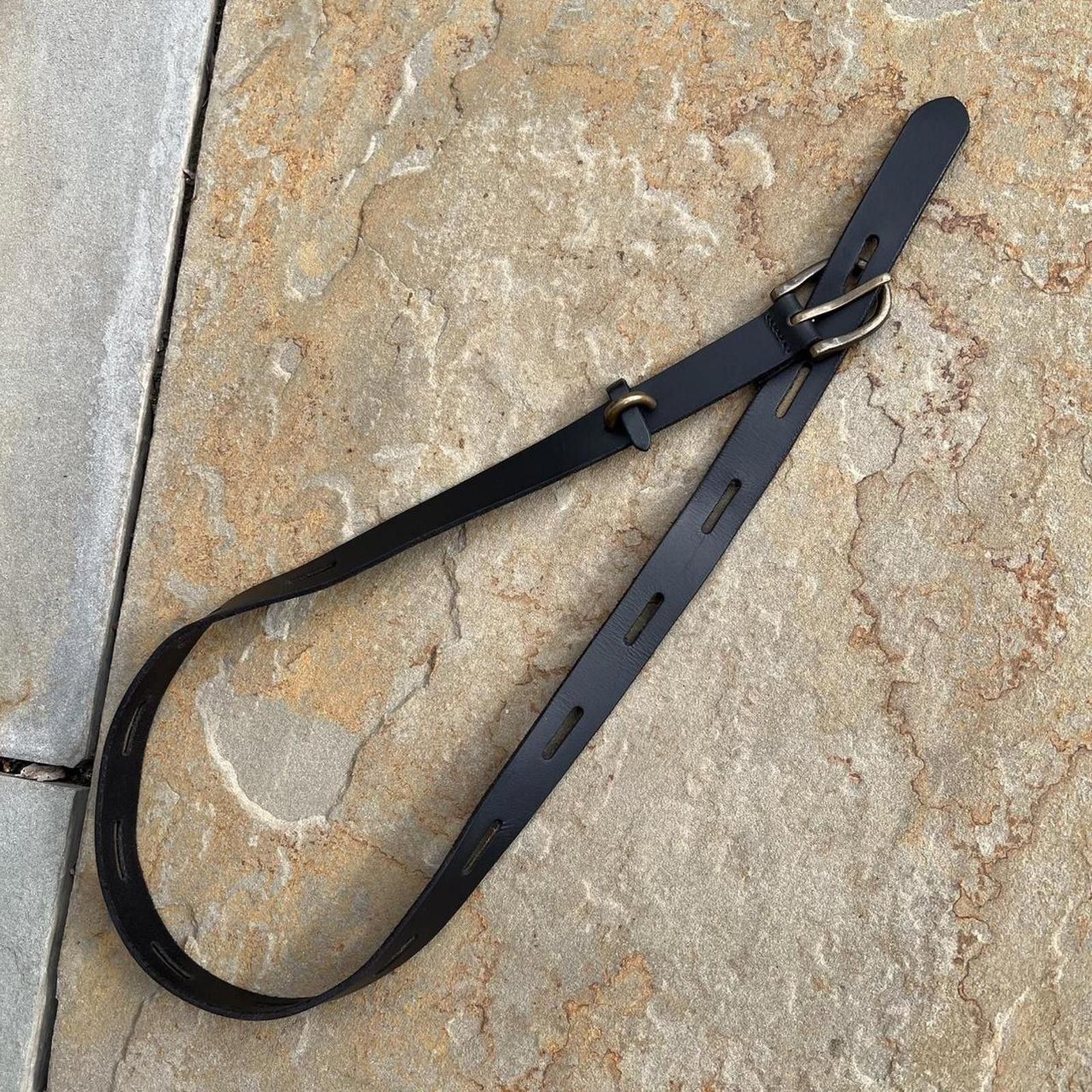 Other Black Leather Unique Boho Grunge Design Belt Size ONE SIZE - 1 Thumbnail
