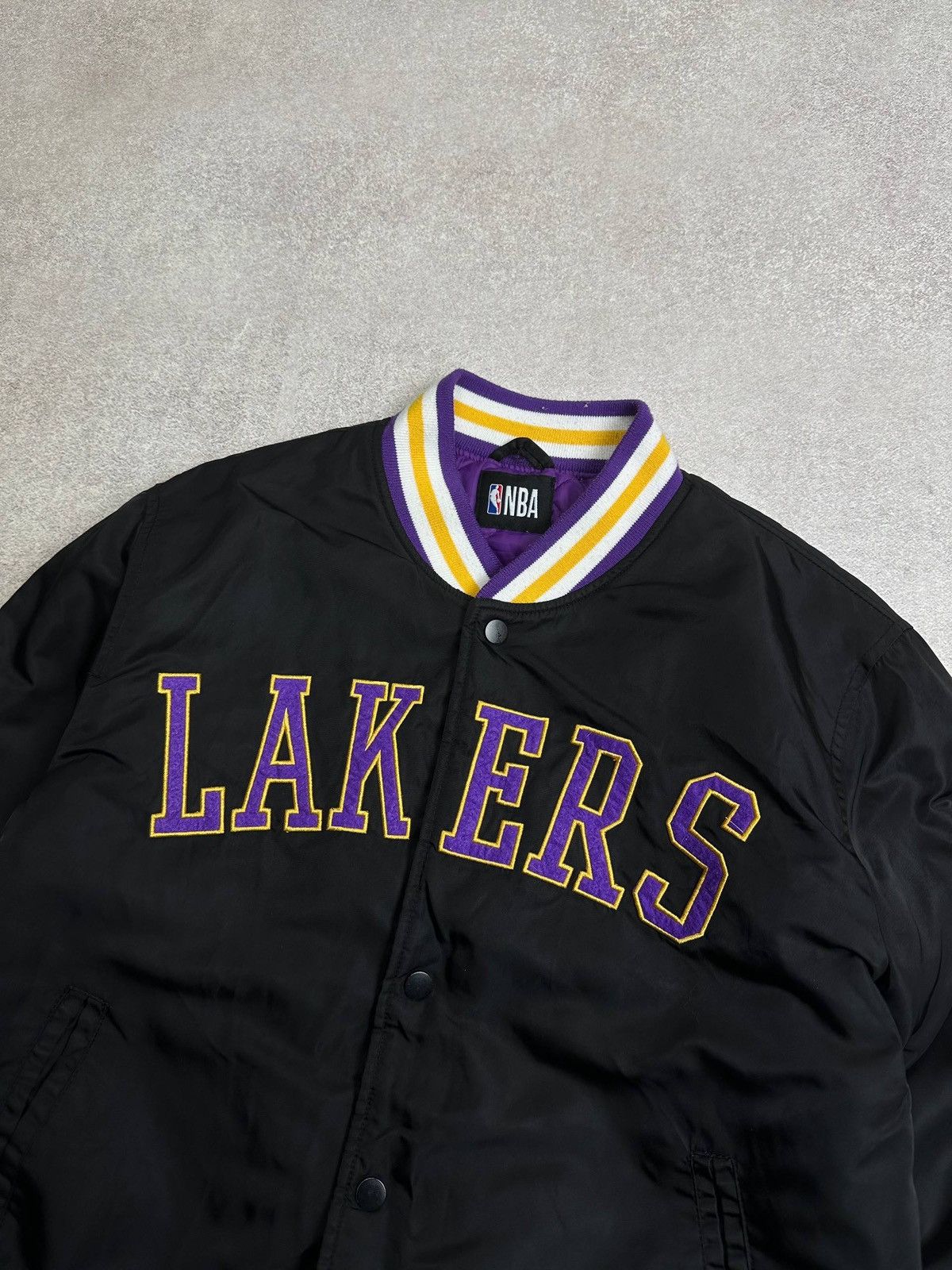 NBA Vintage NBA Lakers James Le Bron Bomber Jacket M Size US M / EU 48-50 / 2 - 6 Thumbnail