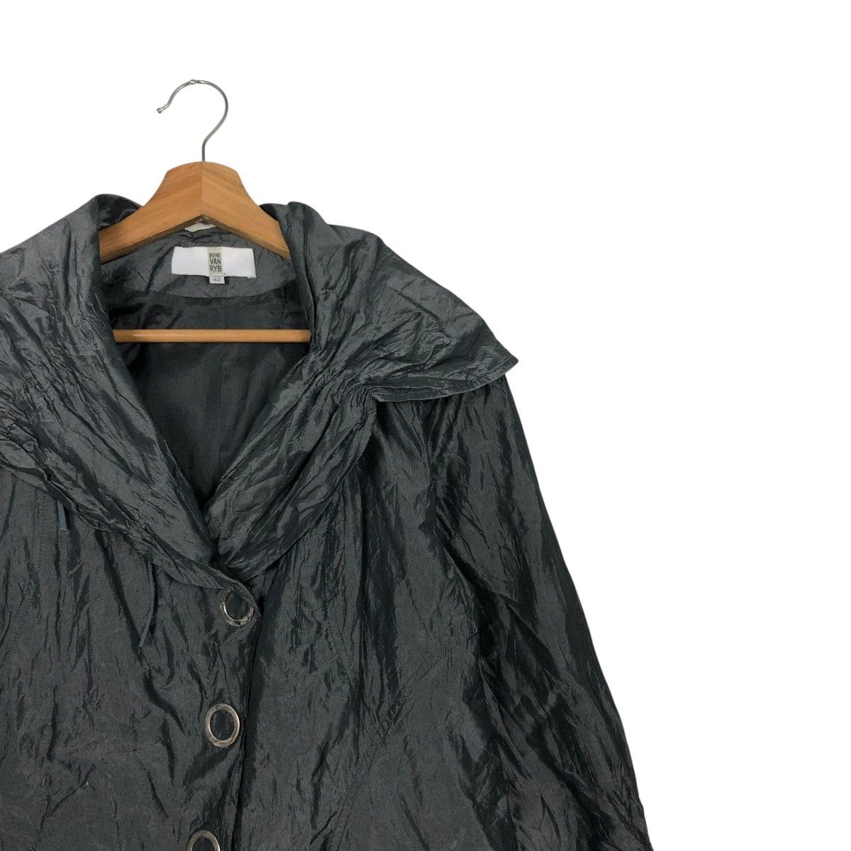 Vintage LIGHT BUTTON JACKET DOUBLE COLLAR IRENE VAN RYB ISSEYMIYAKE Size US M / EU 48-50 / 2 - 8 Thumbnail