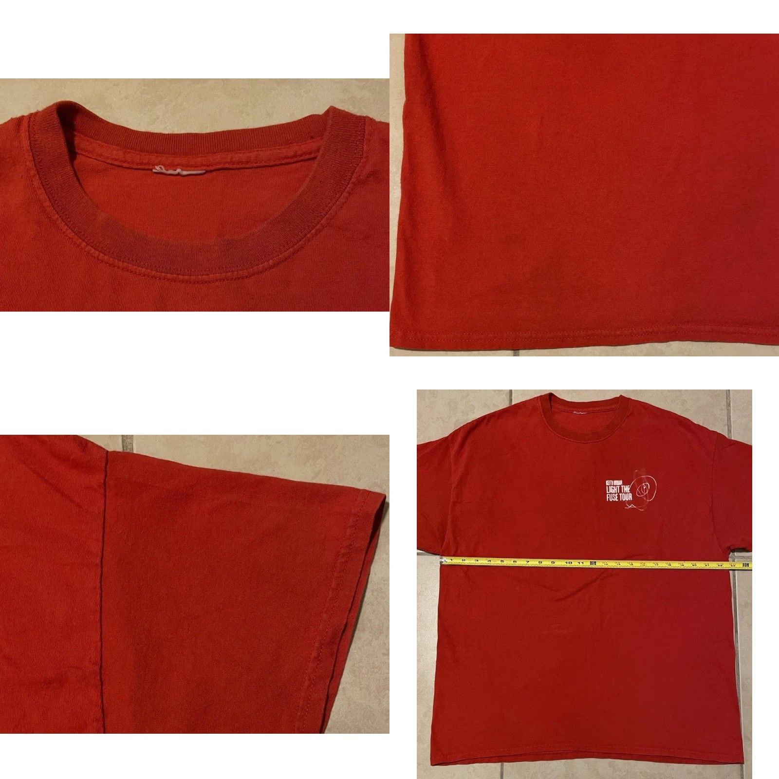 Vintage Vtg Keith Urban 2013 Tour Crew Faded Shirt XL Concert Red Short Sleeve T-Shirt Mens Rock Grunge Vintage Band Tour 2013 USA Country Music George Strait Size US XL / EU 56 / 4 - 8 Thumbnail