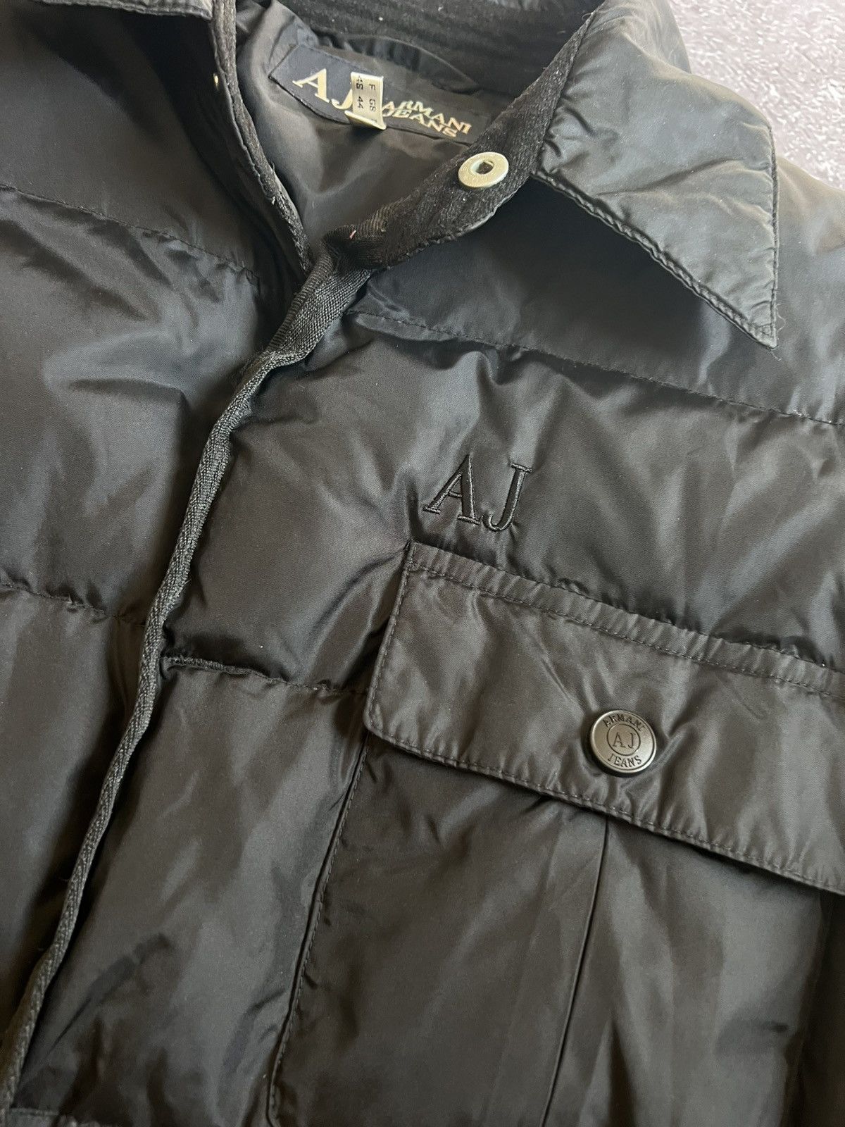 Armani Rare Vintage 90s Armani Jeans Puffer Coat Without lock Sz L Size US L / EU 52-54 / 3 - 4 Thumbnail