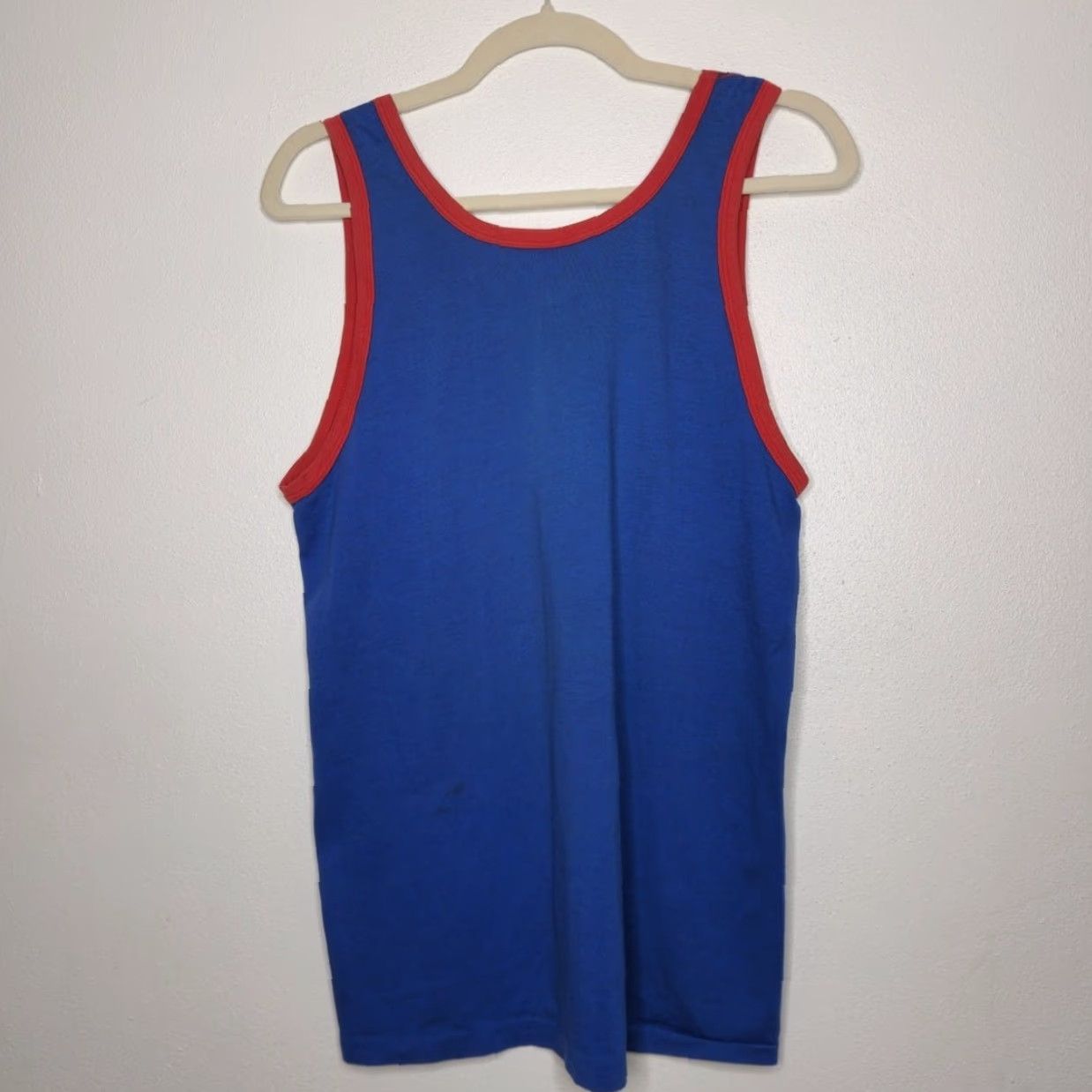CO VINTAGE 60s 70s Co Op City Bodybuilding Weightlifting Club Tank Top Shirt Unisex Adults M Blue Size US M / EU 48-50 / 2 - 5 Thumbnail