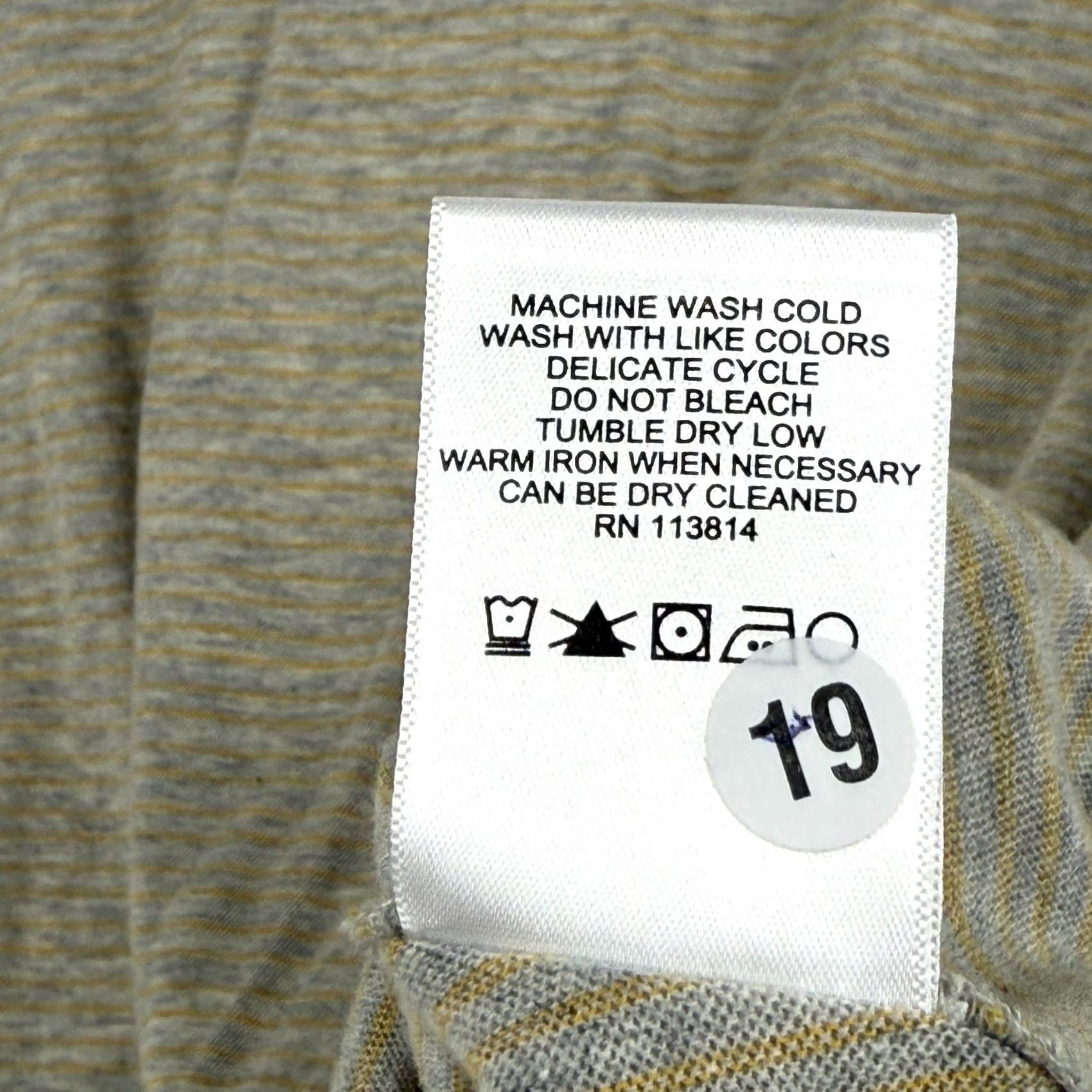 Billy Reid Billy Reid Womens Small Cotton Cashmere Pullover Long Sleeve Striped Knit Crew Neck Sweater Regular Fit Gray 3-Season Vintage? No Size S / US 4 / IT 40 - 6 Thumbnail