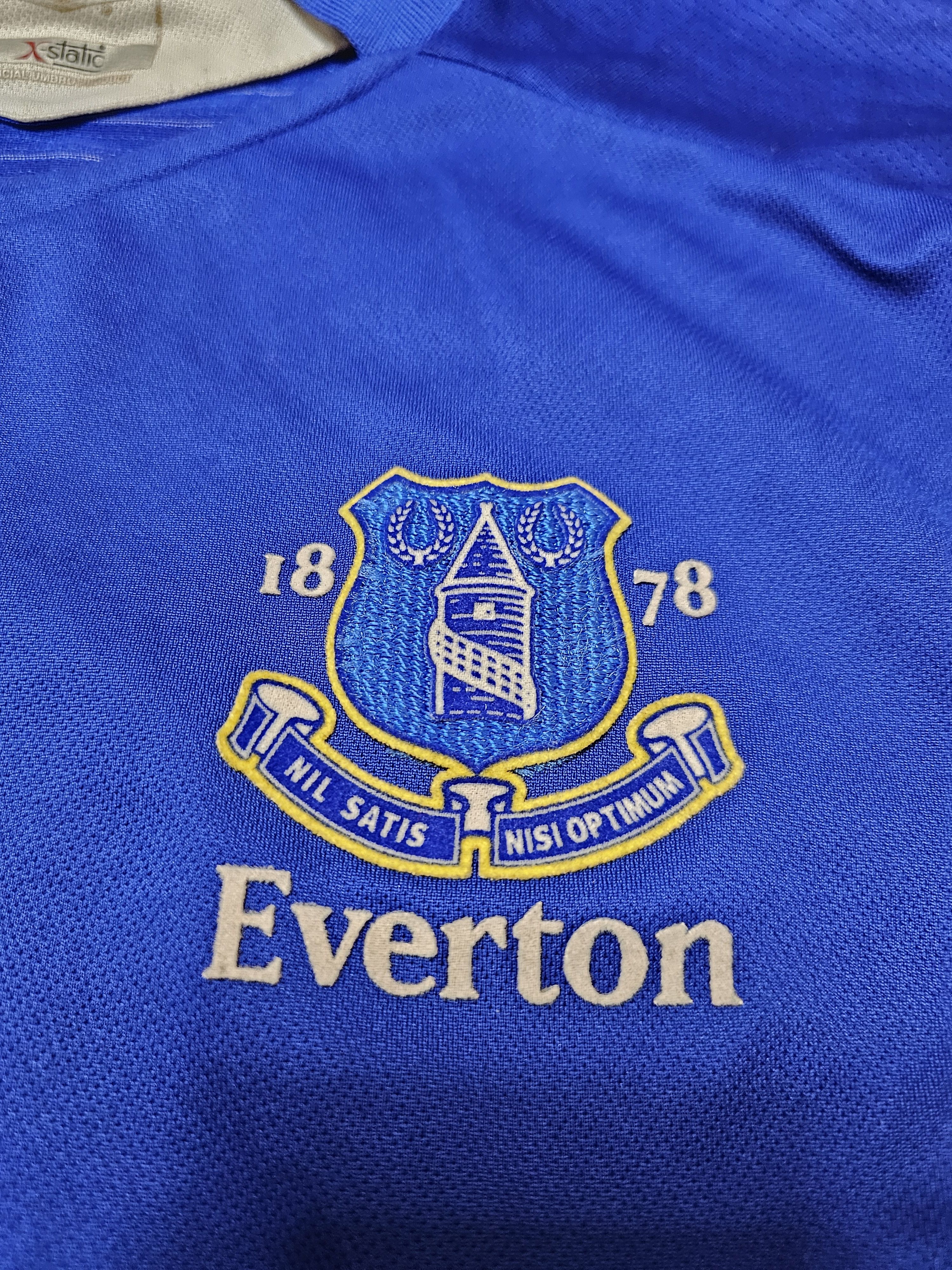 Umbro × Vintage EVERTON 2005 2006 HOME VINTAGE FOOTBALL SHIRT SOCCER JERSEY Size US L / EU 52-54 / 3 - 4 Thumbnail