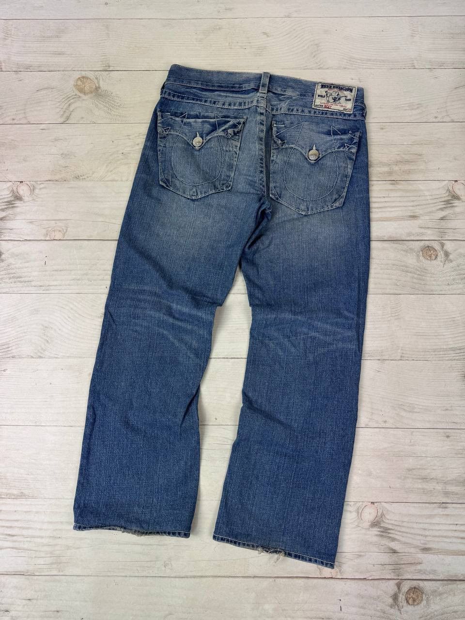 Vintage True Religion Ricky Baggy Denim Jeans 90s Y2K