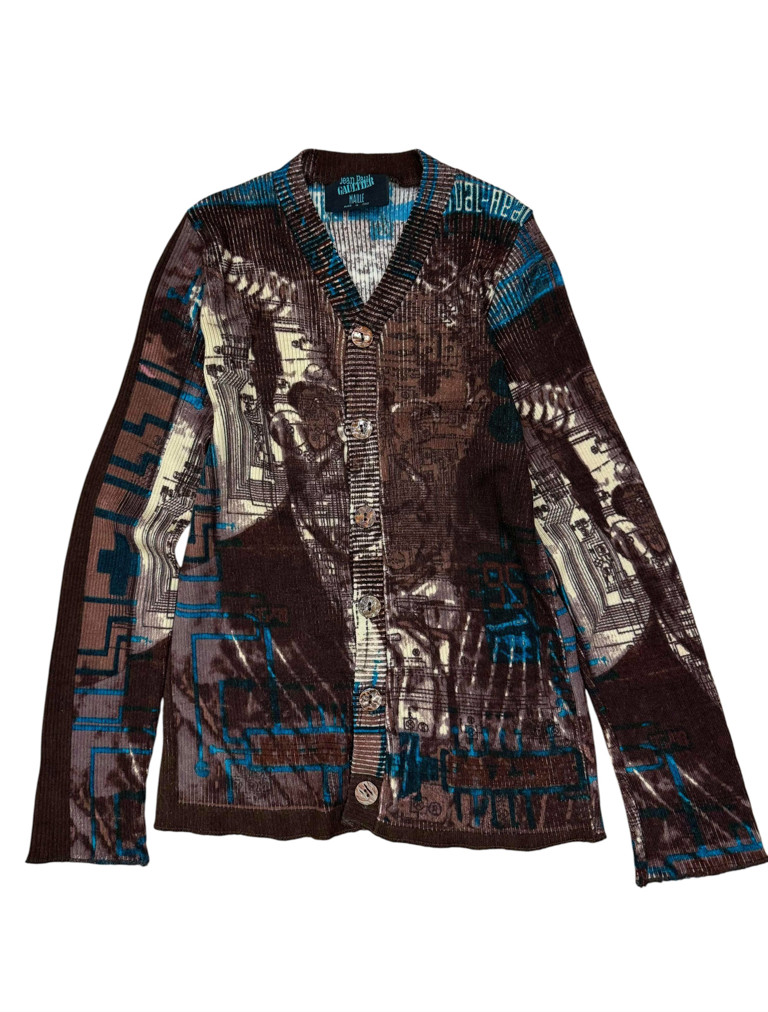 Jean Paul Gaultier CYBER INFERNO CARDIGAN Size S / US 4 / IT 40 - 2 Thumbnail