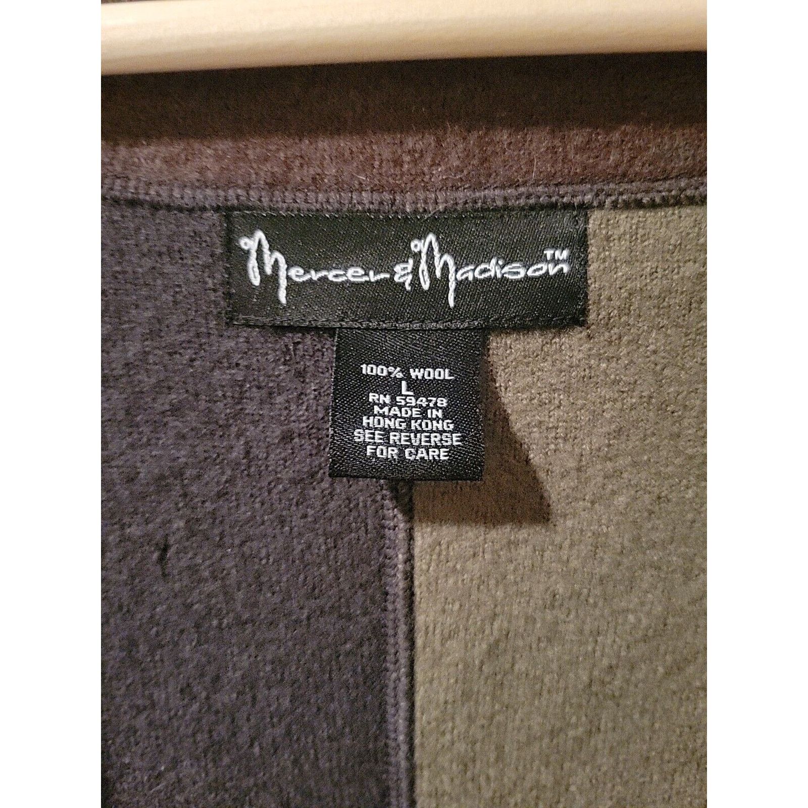 Other Mercer & Madison All Wool Long Wrap Cardigan Blocking Size L Size L / US 10 / IT 46 - 2 Thumbnail