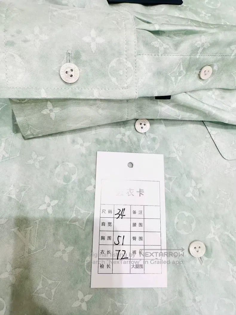 Louis Vuitton Louis Vuitton Mulberry silk full logo shirt Size XXS / US 00 / IT 34 - 6 Thumbnail