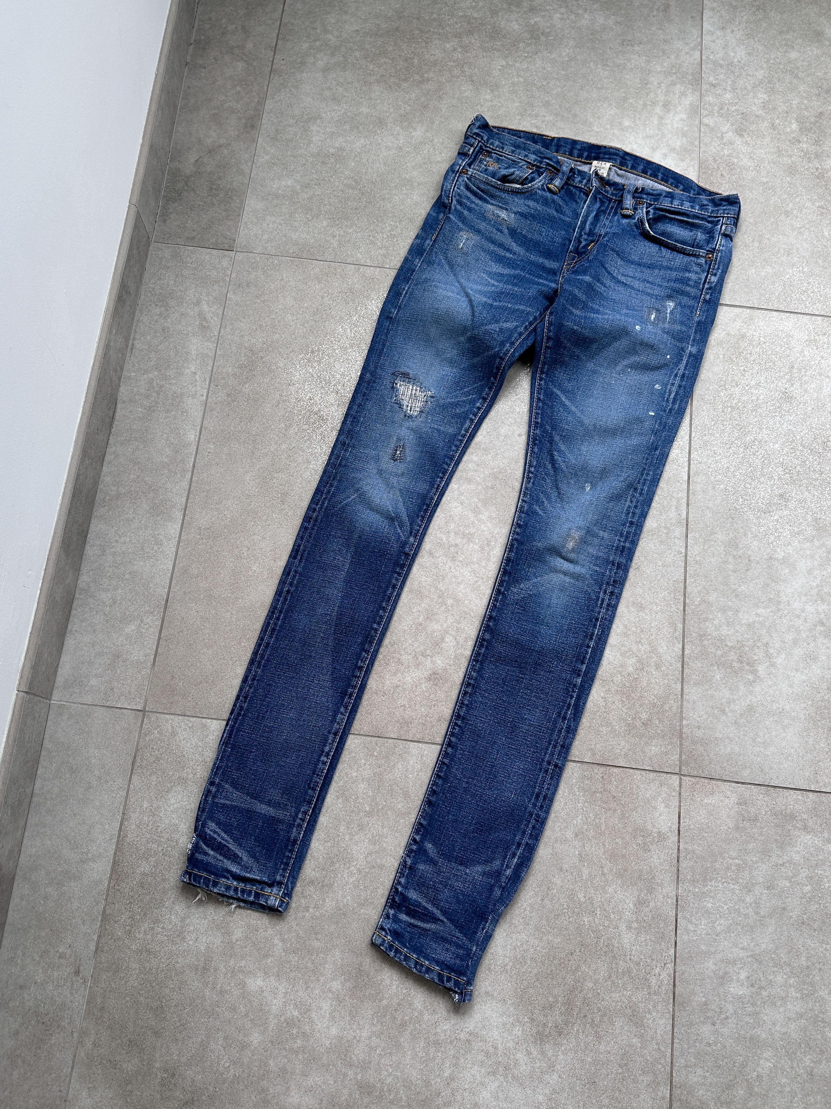 Ralph Lauren RRL Ralph Lauren Double RL Skinny Slim fit Denim Jeans Size 25" / US 0 / IT 36 - 1 Thumbnail
