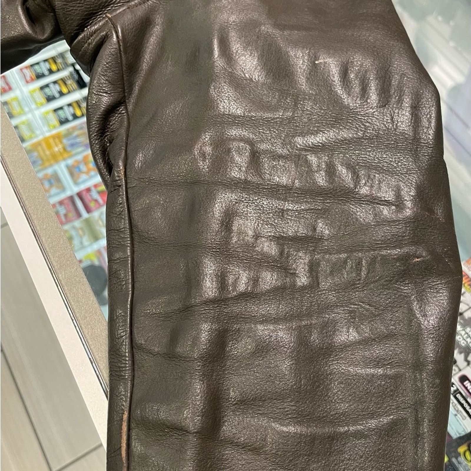 Vintage Vtg WW2 Marine Corp Cockpit Top Gun G-1 Leather Jacket Size US L / EU 52-54 / 3 - 10 Thumbnail