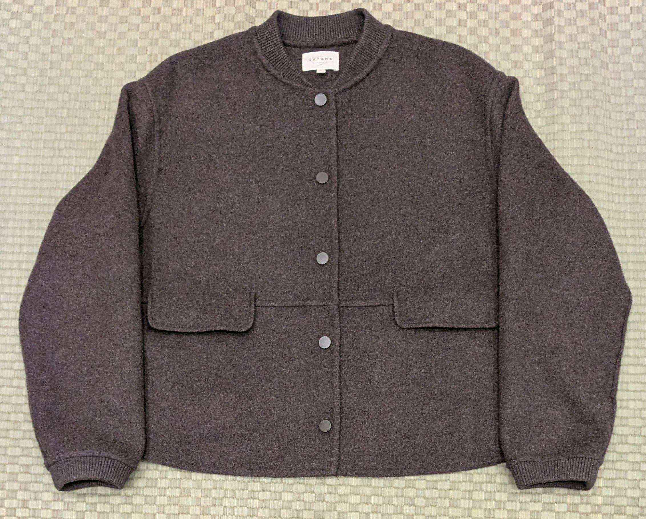 Sezane Sezane Suzy Coat Wool Blend Button Up Jacket Size S / US 4 / IT 40 - 1 Thumbnail