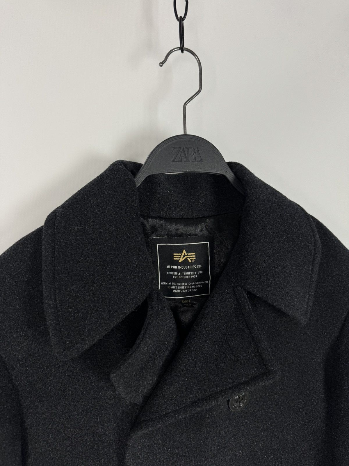 Alpha Industries Alpha Industries Wool Blend Pea Coat Jacket Size US S / EU 44-46 / 1 - 6 Thumbnail