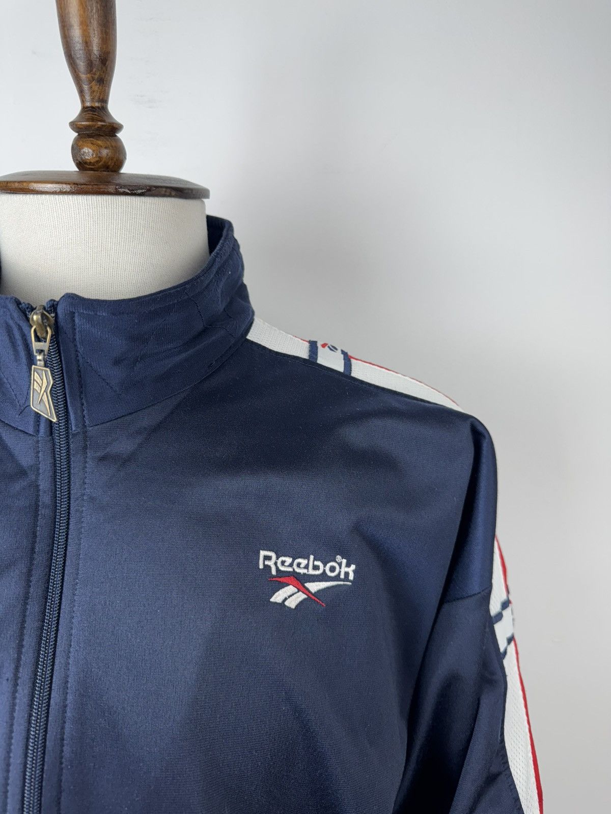 Reebok × Vintage Vintage Reebok Retro 90’ Track Top Casual Style Jacket Size US XL / EU 56 / 4 - 3 Thumbnail