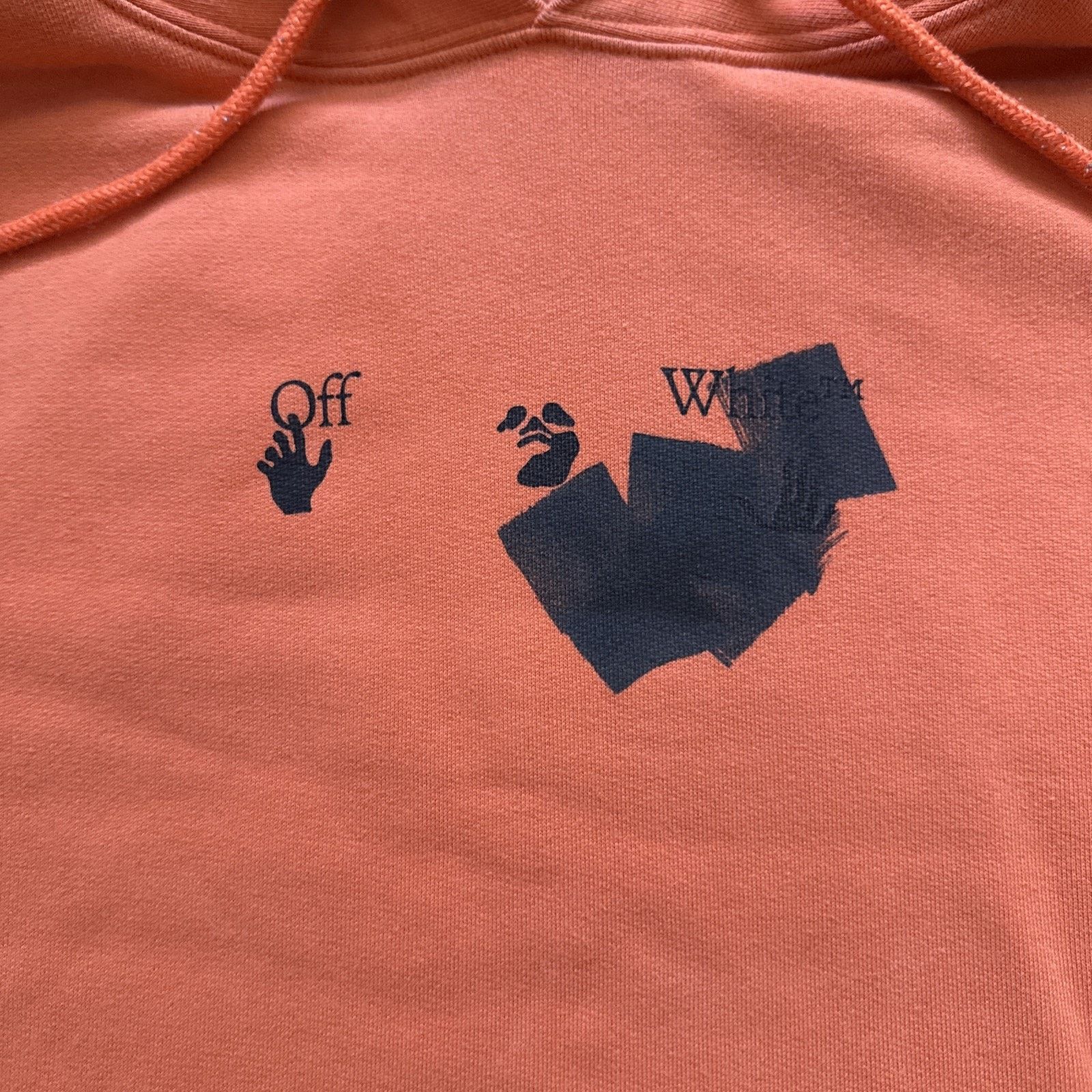 Off-White Off-white Jumbo Marker Over Orange Hoodie Mens Size M C9 Size US M / EU 48-50 / 2 - 2 Thumbnail