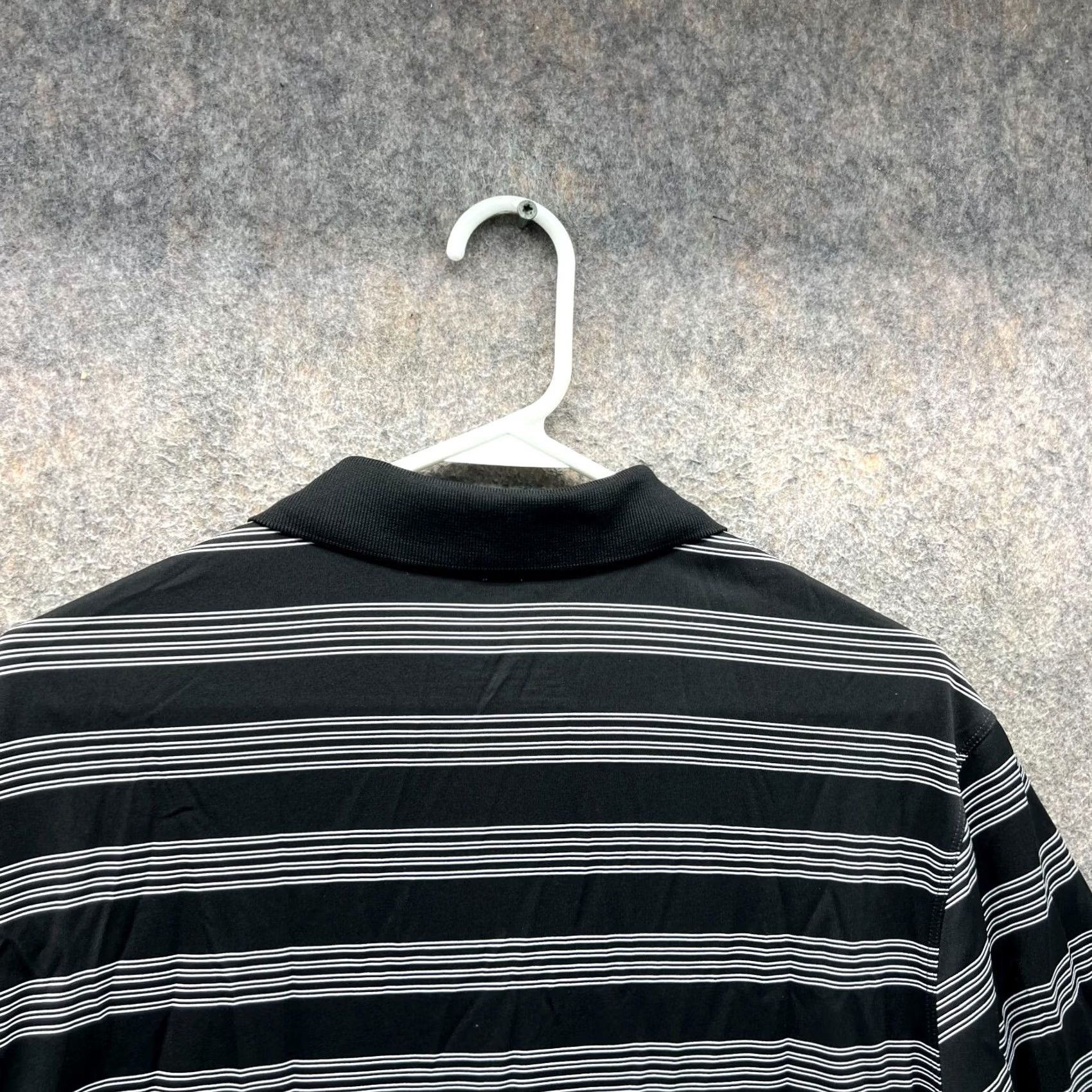 Nike Nike Polo Shirt Mens Medium Black White Striped Dri-Fit Tour Performance Golf Size US M / EU 48-50 / 2 - 6 Thumbnail