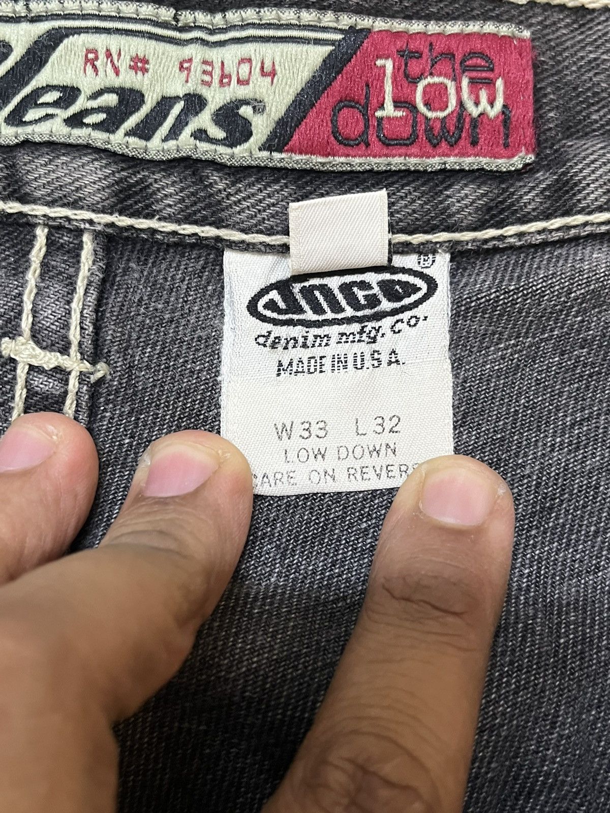 JNCO Vintage 90’s JNCO Baggy Low Down Faded Denim Size US 31 - 12 Thumbnail