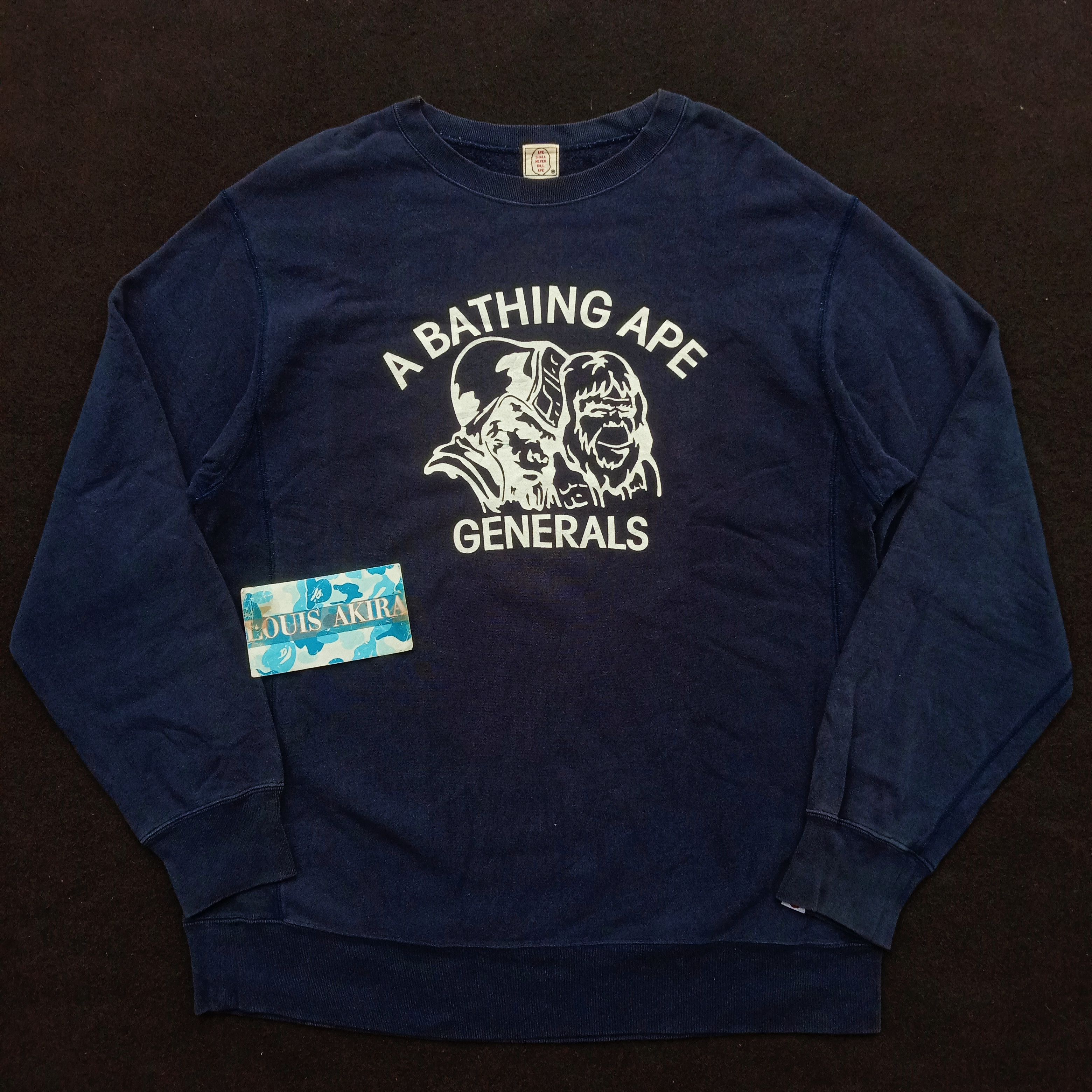 Bape Vintage Bape Generals Crewneck (2003) Size US L / EU 52-54 / 3 - 1 Thumbnail