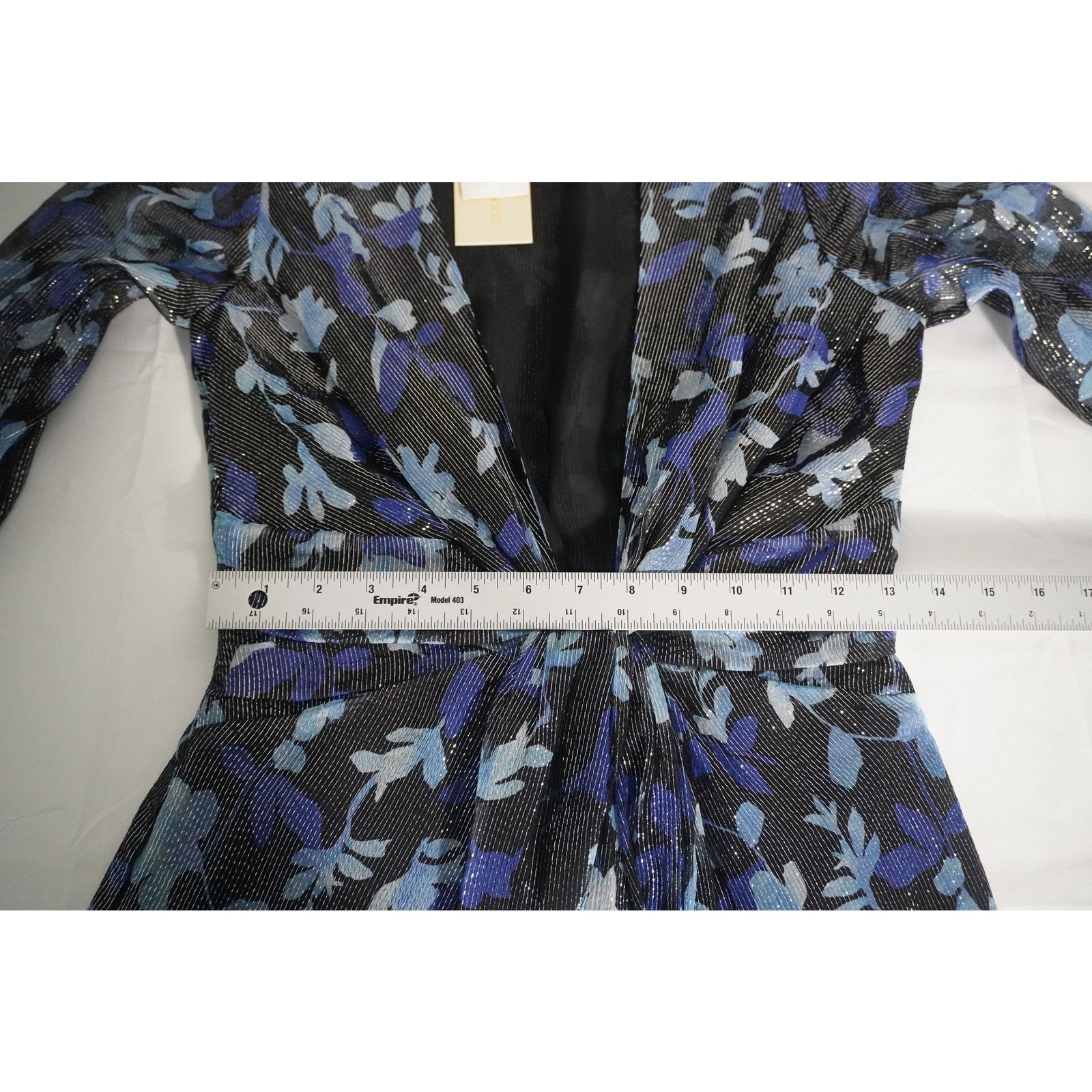 Ramy Brook Ramy Brook Willow Dress Floral Metallic TieFront Long Sleeve Size S / US 4 / IT 40 - 6 Thumbnail
