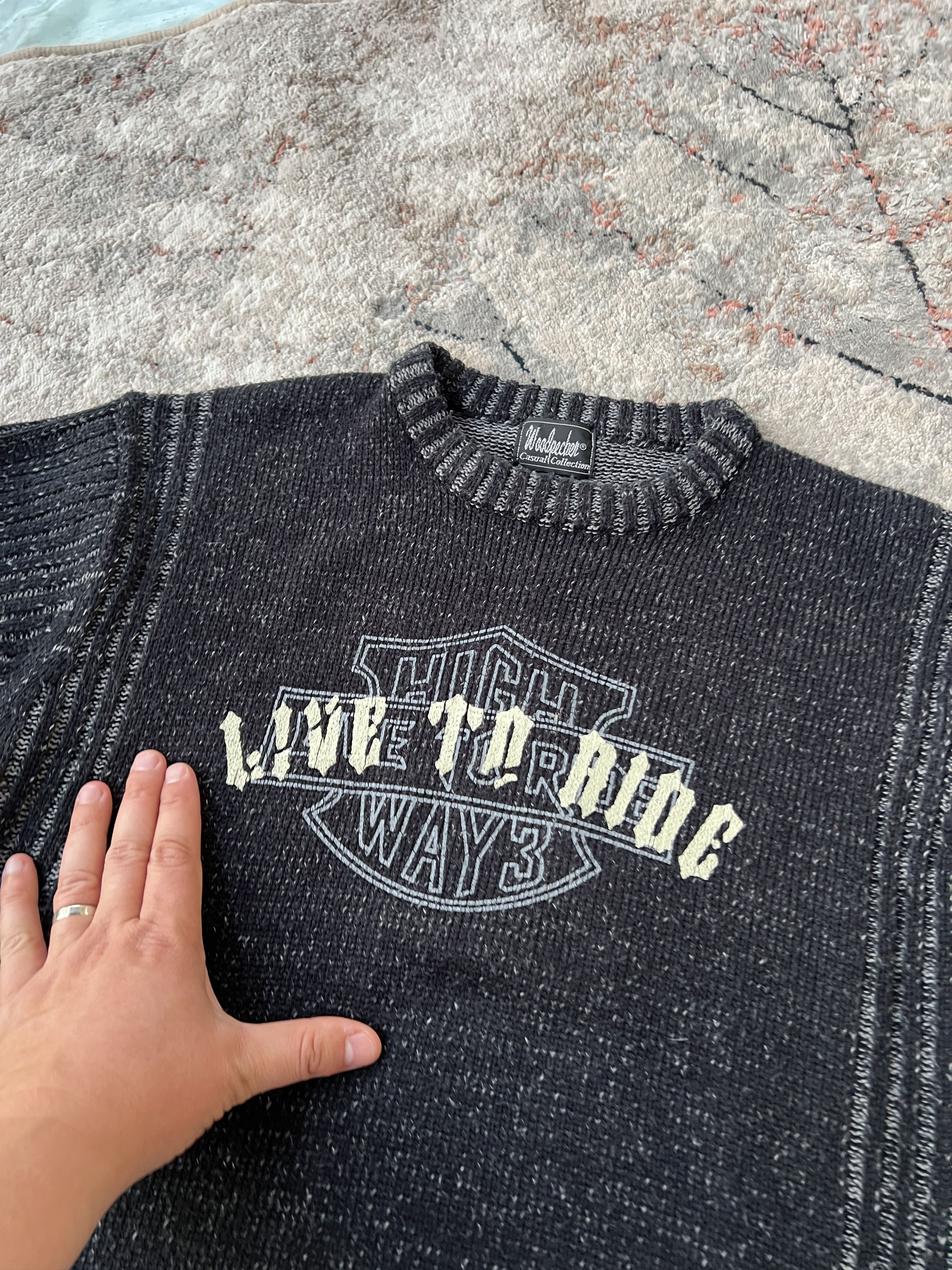 Vintage Y2K Vintage Live To Ride Sweater Size US L / EU 52-54 / 3 - 2 Thumbnail