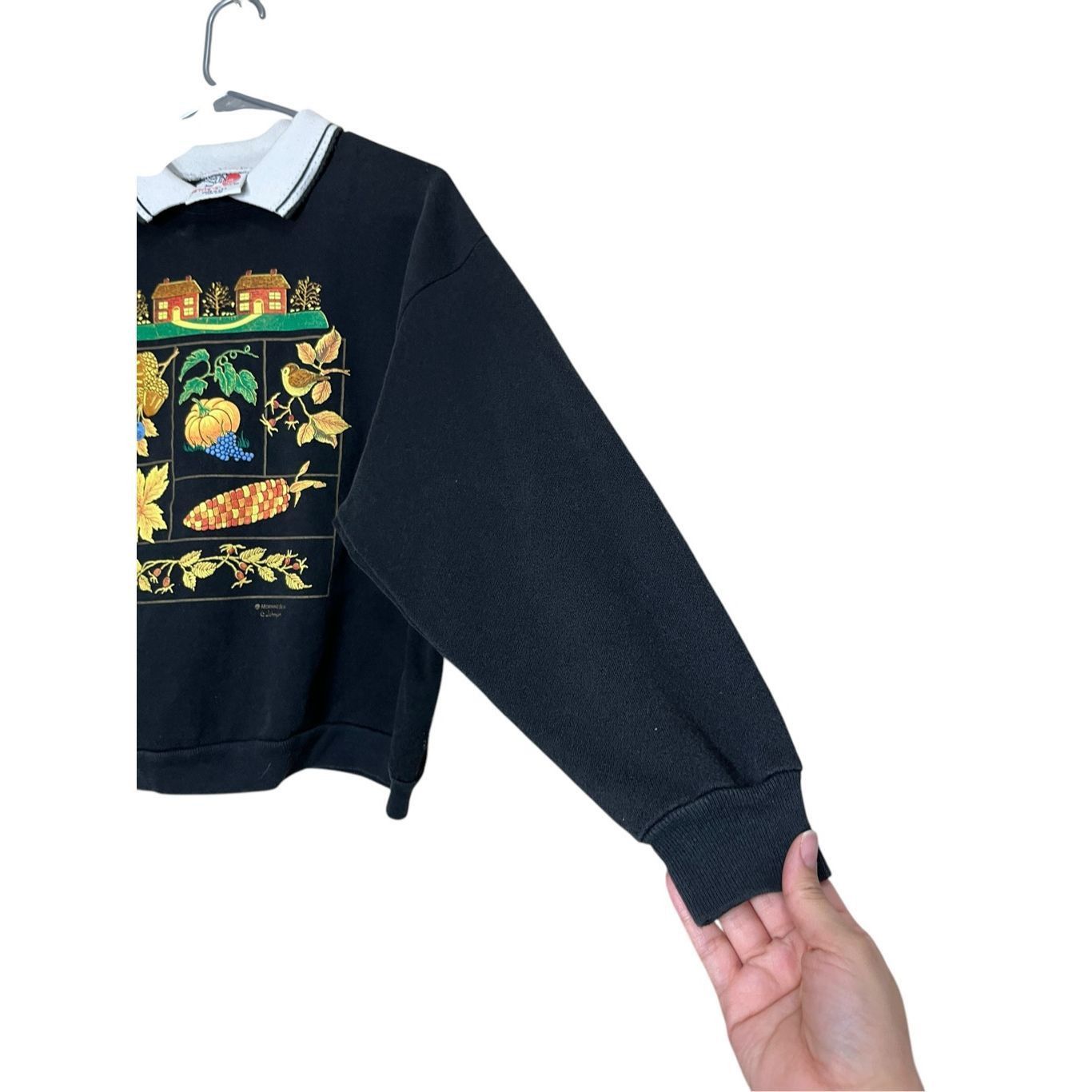 Other Vintage Morning Sun Sweatshirt Black Fall USA Grandma Autumn Size S Size S / US 4 / IT 40 - 6 Thumbnail