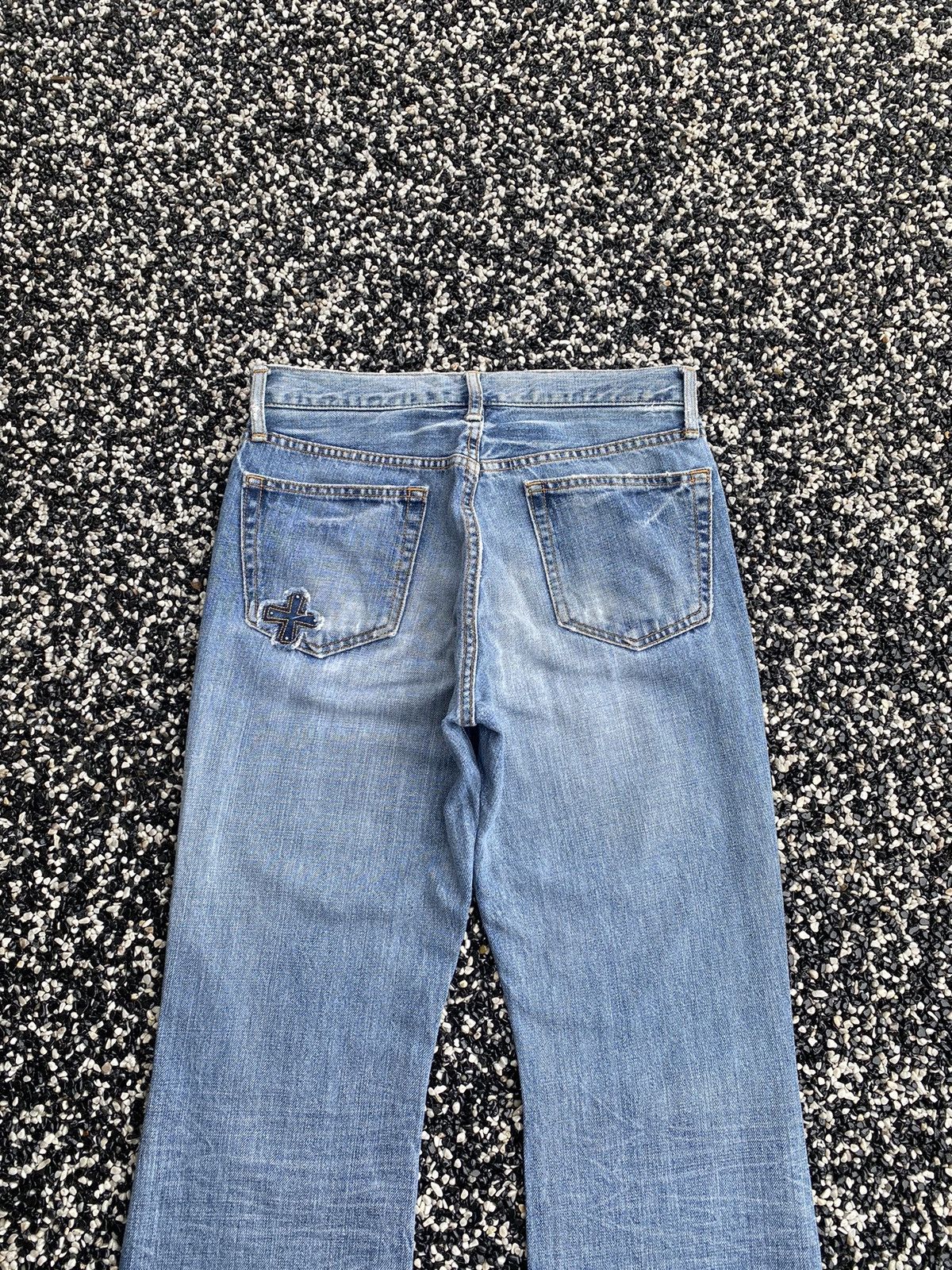 Hysteric Glamour 🔥BLUE WAY JAPAN FLARE THRASHED DISTRESS DENIM JEANS Size US 28 / EU 44 - 6 Thumbnail