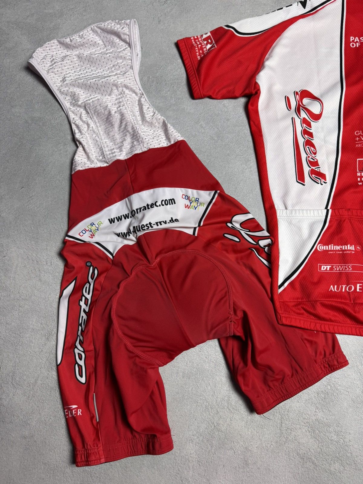 Other Corratec-Quest Cycling Jersey Bike Shirt Jersey+Shorts Size US L / EU 52-54 / 3 - 6 Thumbnail