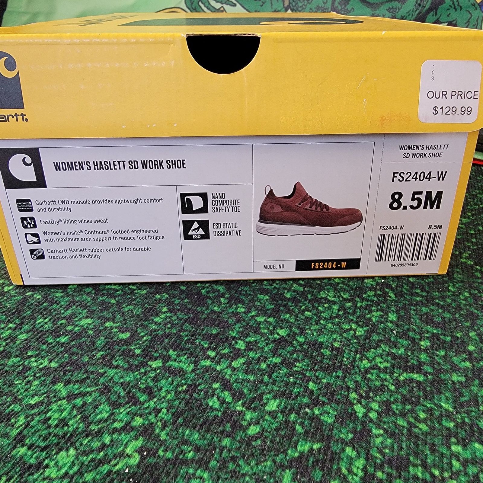Carhartt Carhartt Womens Haslett SD Work Shoe Burgundy Sz 8.5 FS2404W Size US 8.5 / IT 38.5 - 13 Thumbnail