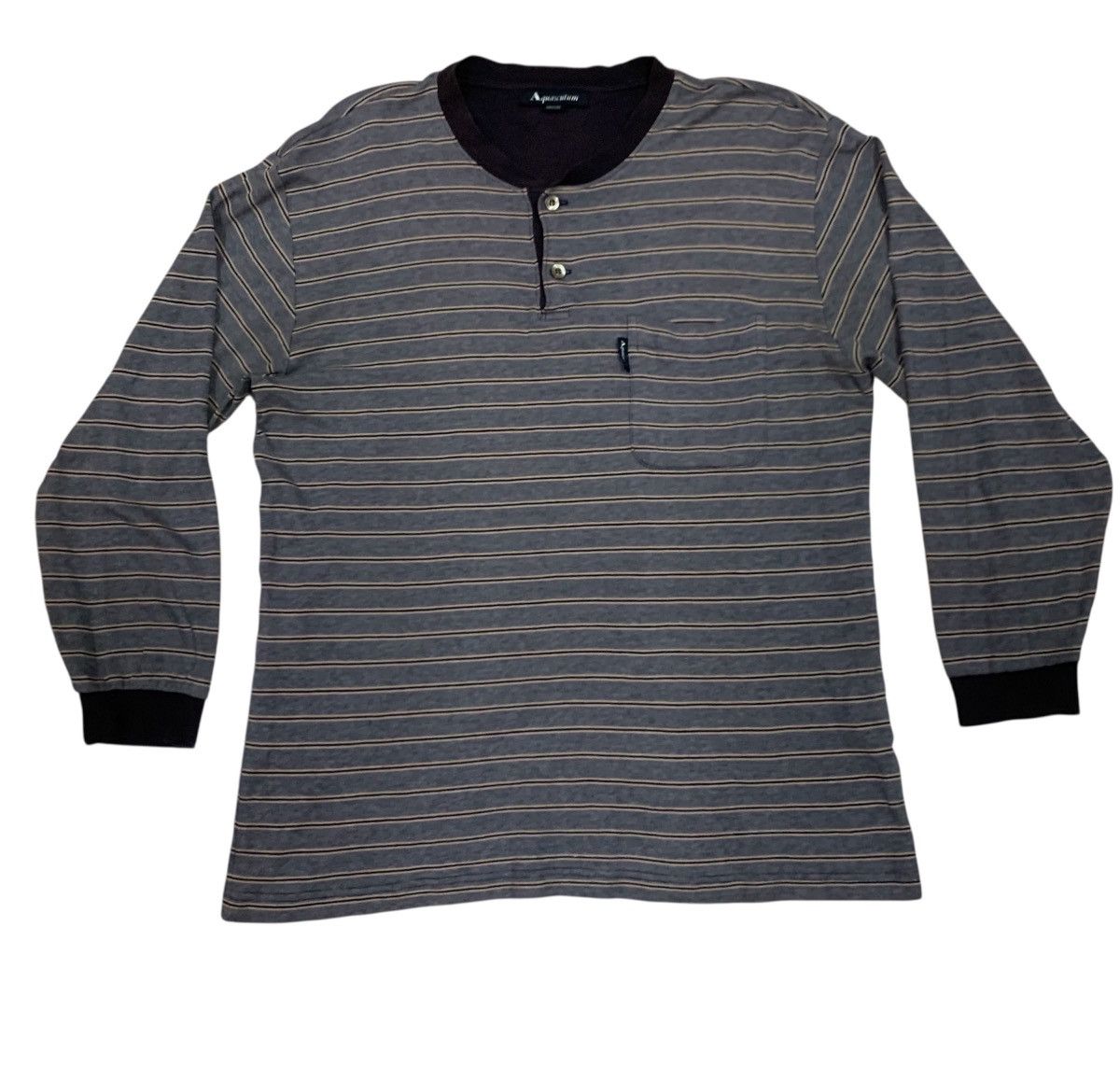 Aquascutum Aquascutum half button Vintage 90's Size US L / EU 52-54 / 3 - 1 Thumbnail
