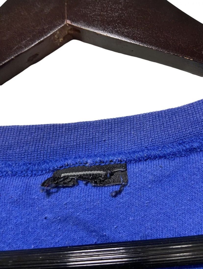 Nike × Vintage VTG Nike Spell Out Sweatshirt Blue Center Swoosh Felt Logo Size US XL / EU 56 / 4 - 5 Thumbnail