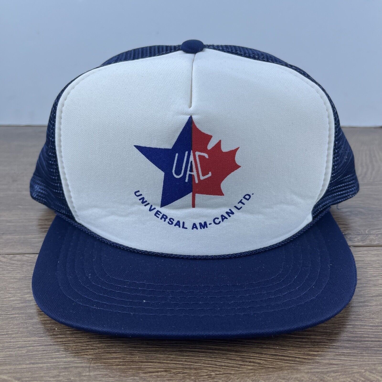 Other UAC Snapback Hat Universal AM Can White Cap Adjustable White Size ONE SIZE - 2 Thumbnail