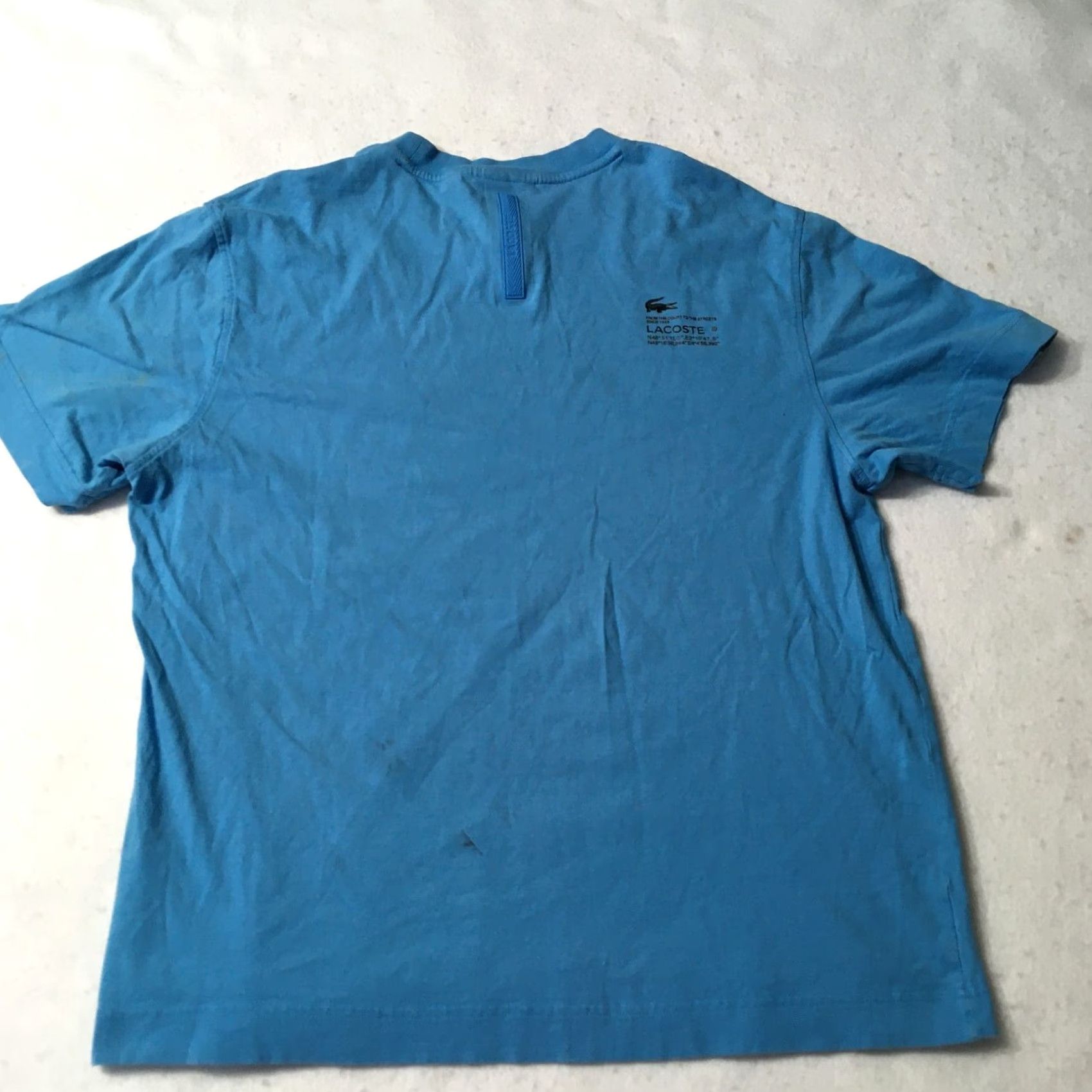 Lacoste Lacoste Blue Nautical Sail Flags Relaxed Fit T-Shirt Size L Mens Shirt Regular XS? Size US L / EU 52-54 / 3 - 7 Thumbnail