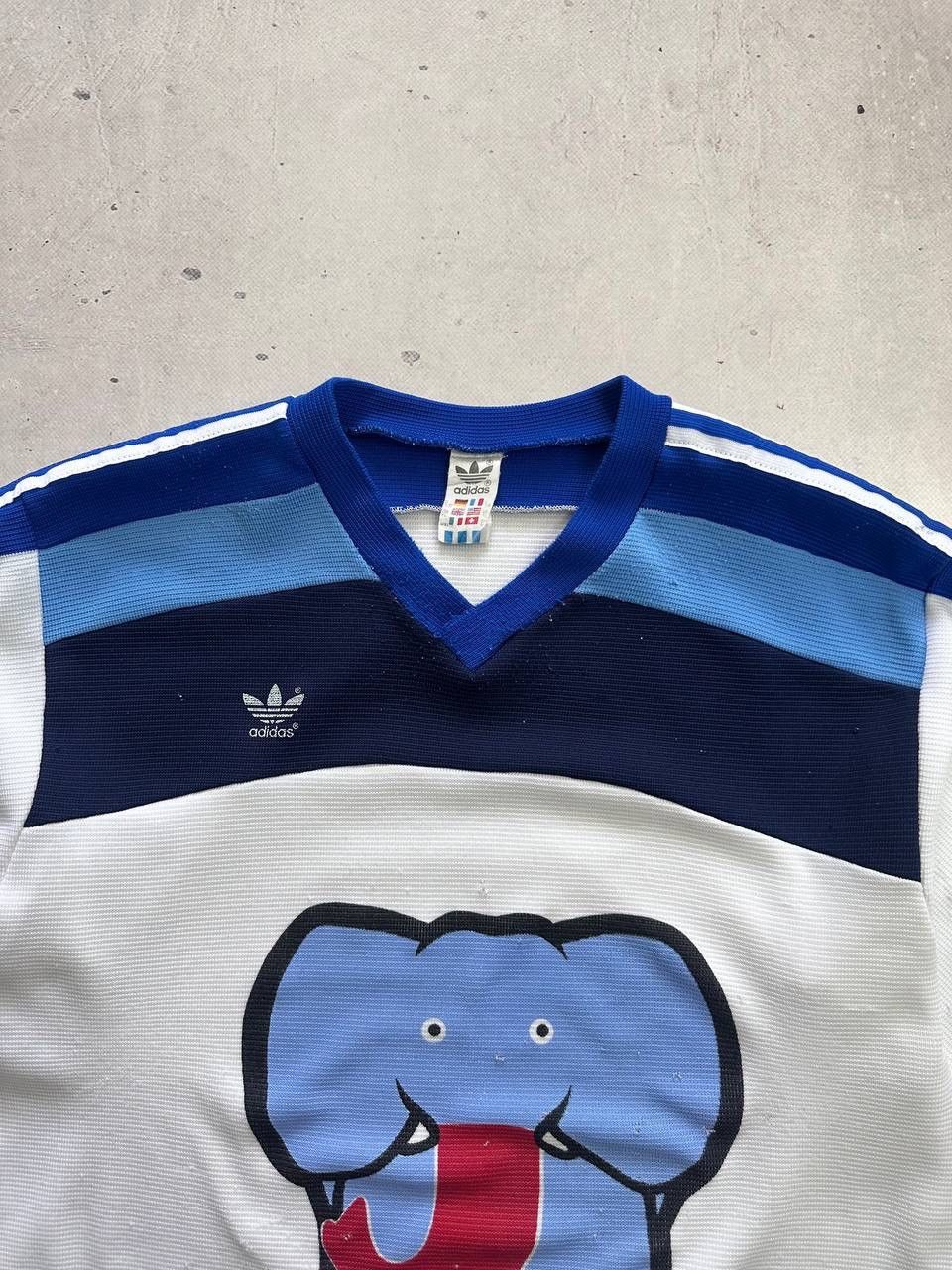 Adidas Vintage Adidas Fribourg Jumbo Elephant Hockey Jersey 80s Size US XL / EU 56 / 4 - 8 Thumbnail
