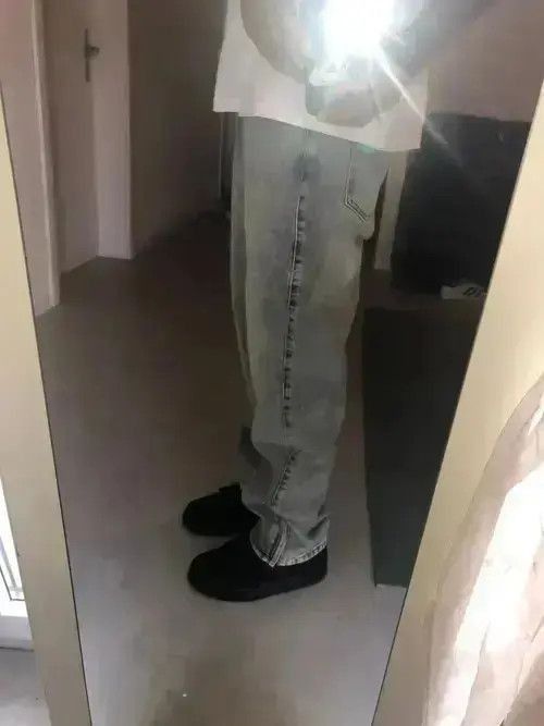 Japanese Brand Washed Jeans Zipper Split Straight Size US 32 / EU 48 - 4 Thumbnail