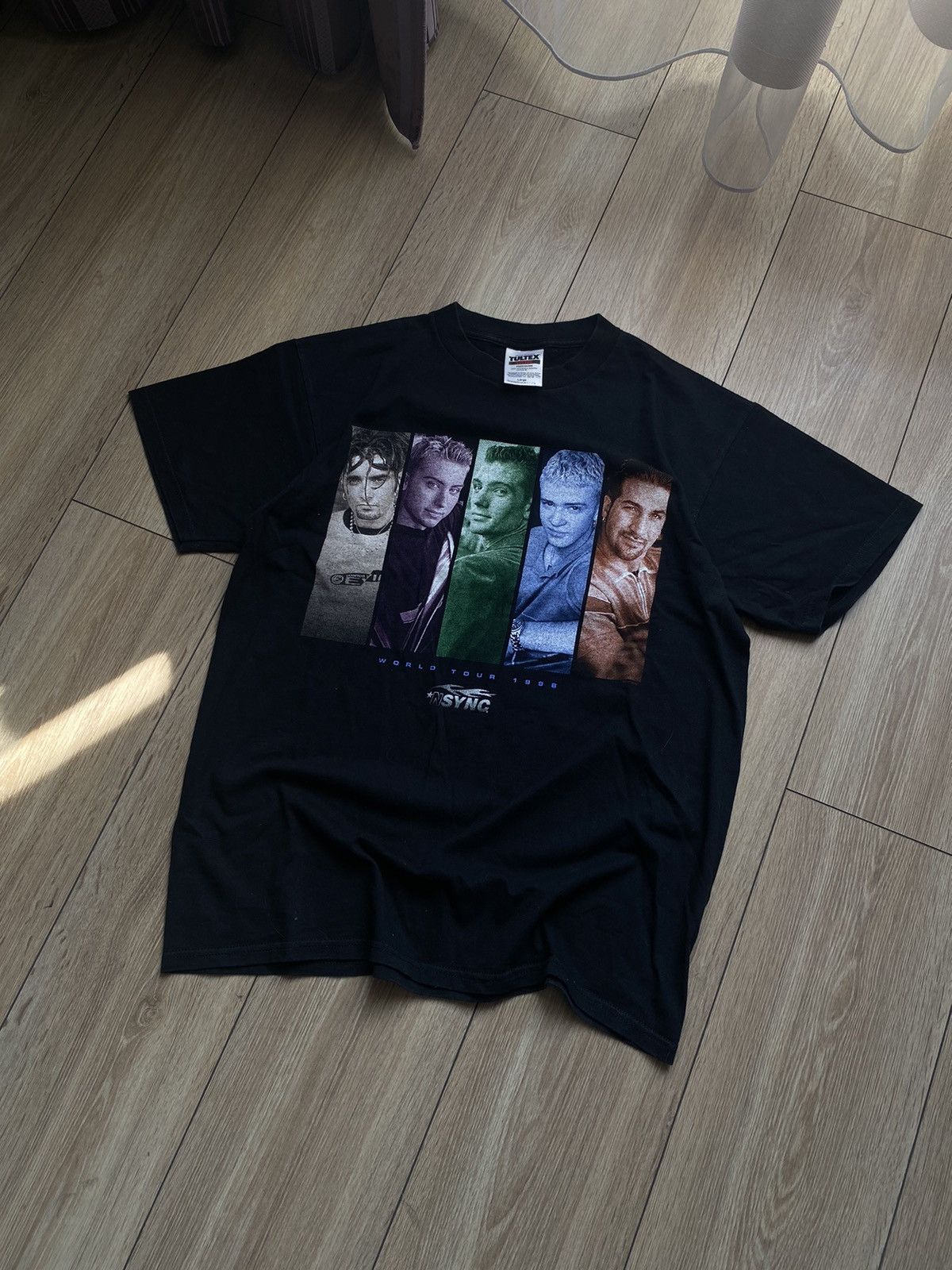 Band Tees × Vintage Vintage NSYNC World Tour 1998 Deadstock T-Shirt Black Size US L / EU 52-54 / 3 - 1 Thumbnail