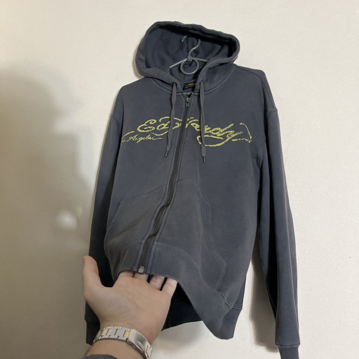 Ed Hardy Vintage Ed Hardy Scull Full Zip Hoodie Y2K Size US L / EU 52-54 / 3 - 5 Thumbnail