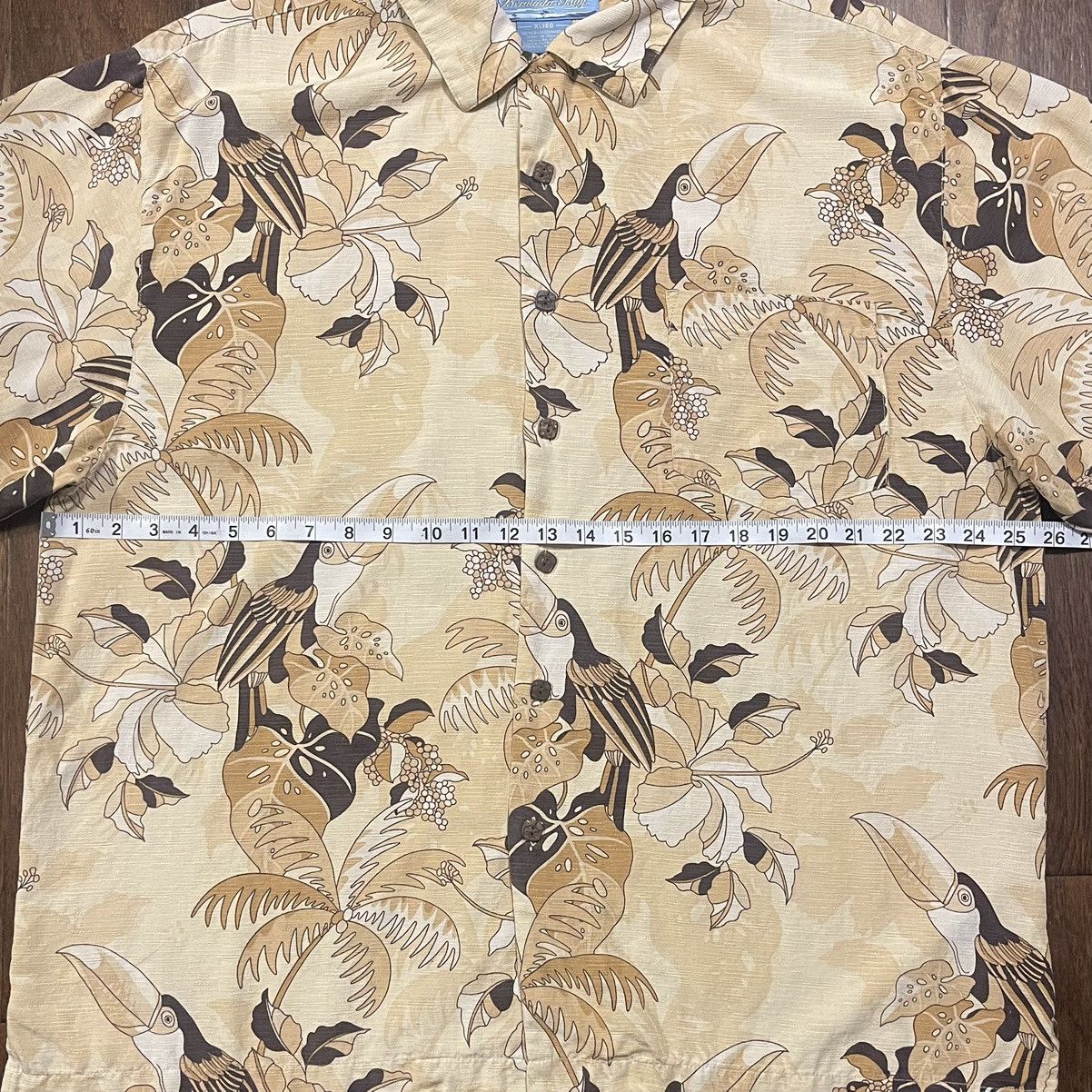 Silk Laundry Vintage Bermuda Bay Hawaiian Silk Camp Shirt Size US XL / EU 56 / 4 - 7 Thumbnail