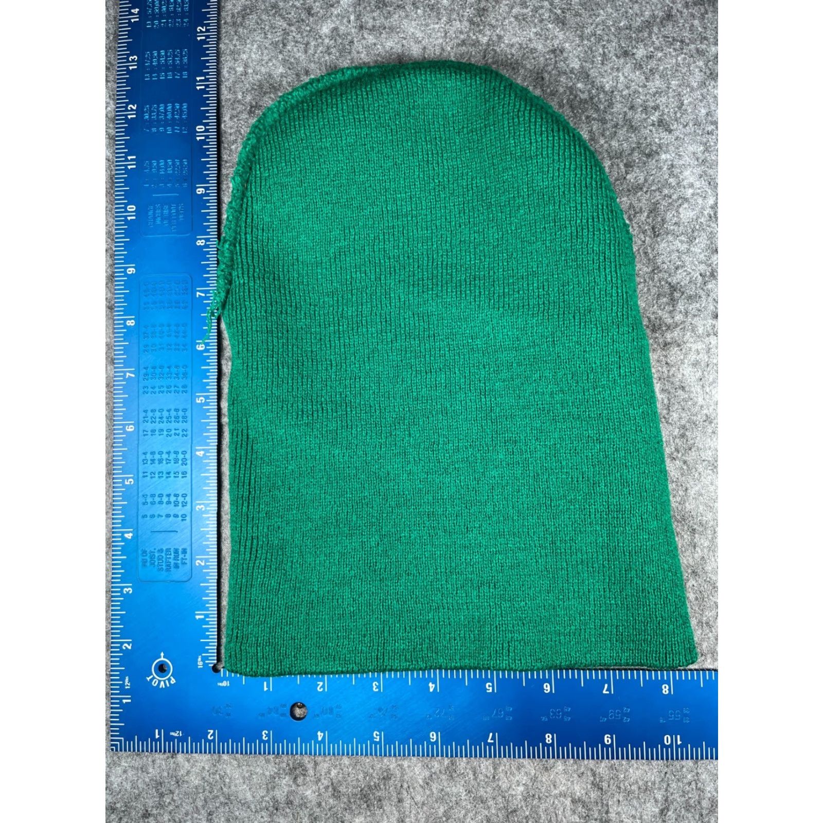 Vintage Beanie Toque Adult One Size Green Knit Acrylic Cuff Winter Snow Ski Outdoors Size ONE SIZE - 4 Thumbnail