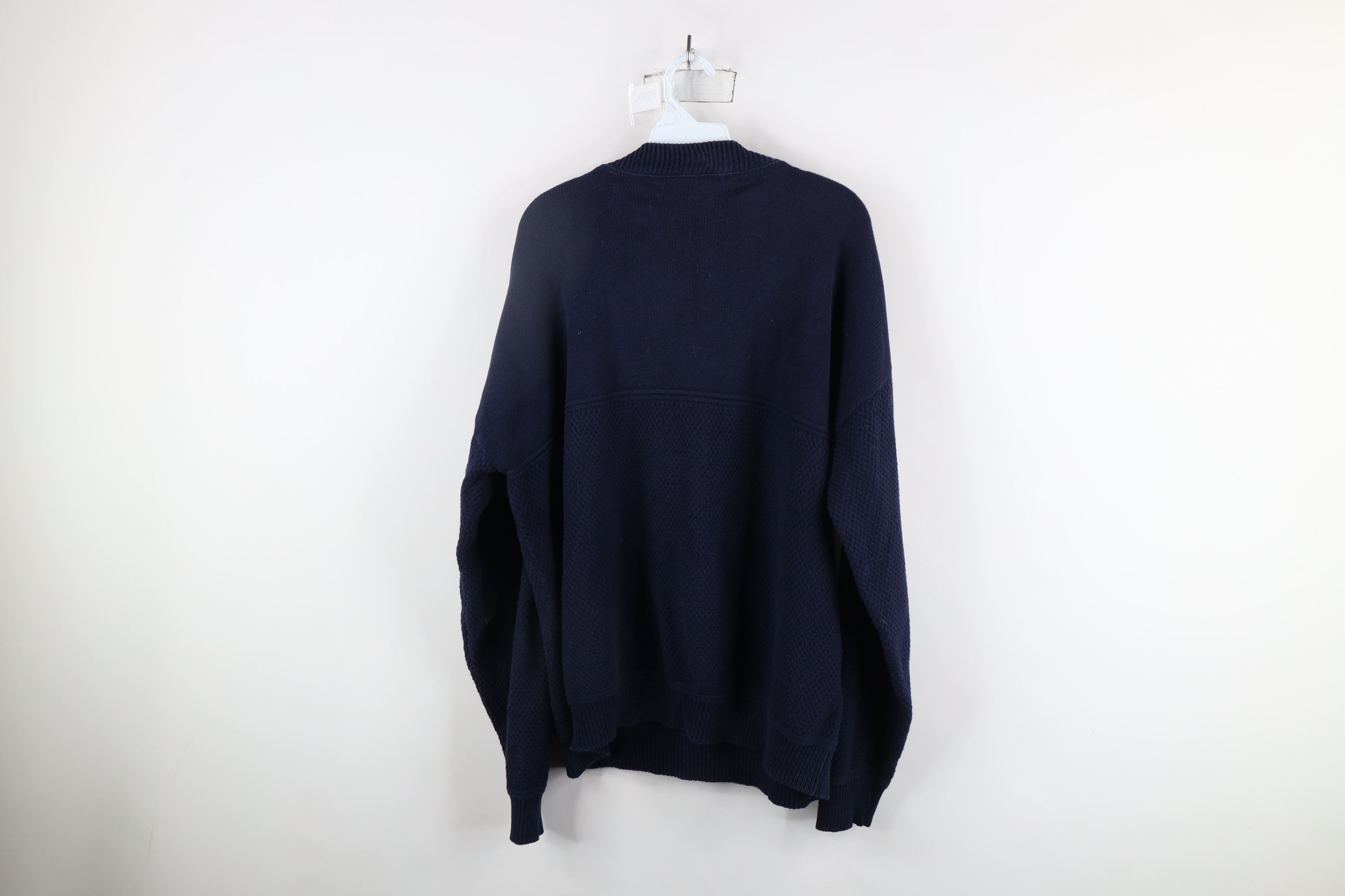 Vintage Vintage 90s Streetwear Ribbed Knit Golf Golfing Sweater Size US XXL / EU 58 / 5 - 6 Thumbnail