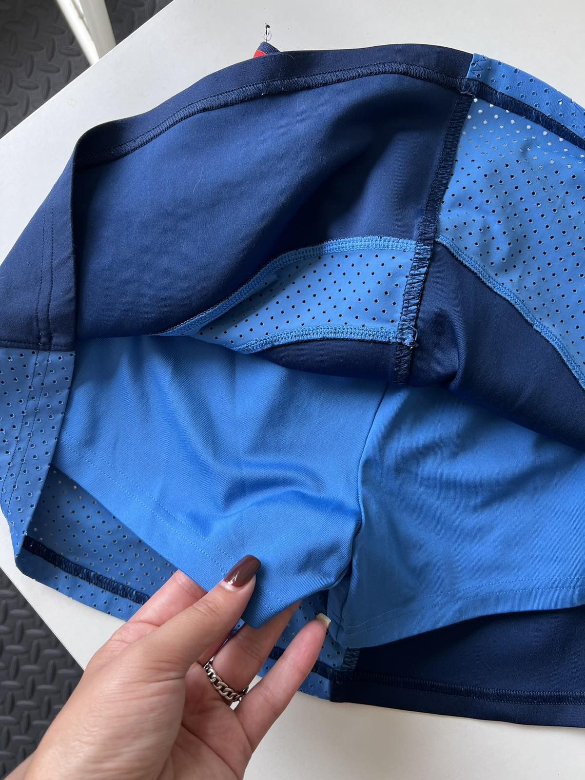 Stella McCartney Stella McCartney Blue Adidas Skirt Sz S Size 28" / US 6 / IT 42 - 7 Thumbnail
