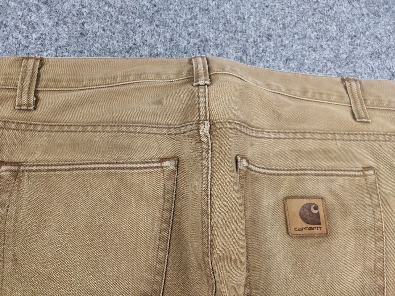 Carhartt Vintage Carhartt buccaneer Pants Brown Faded Denim USA Size US 31 - 6 Thumbnail