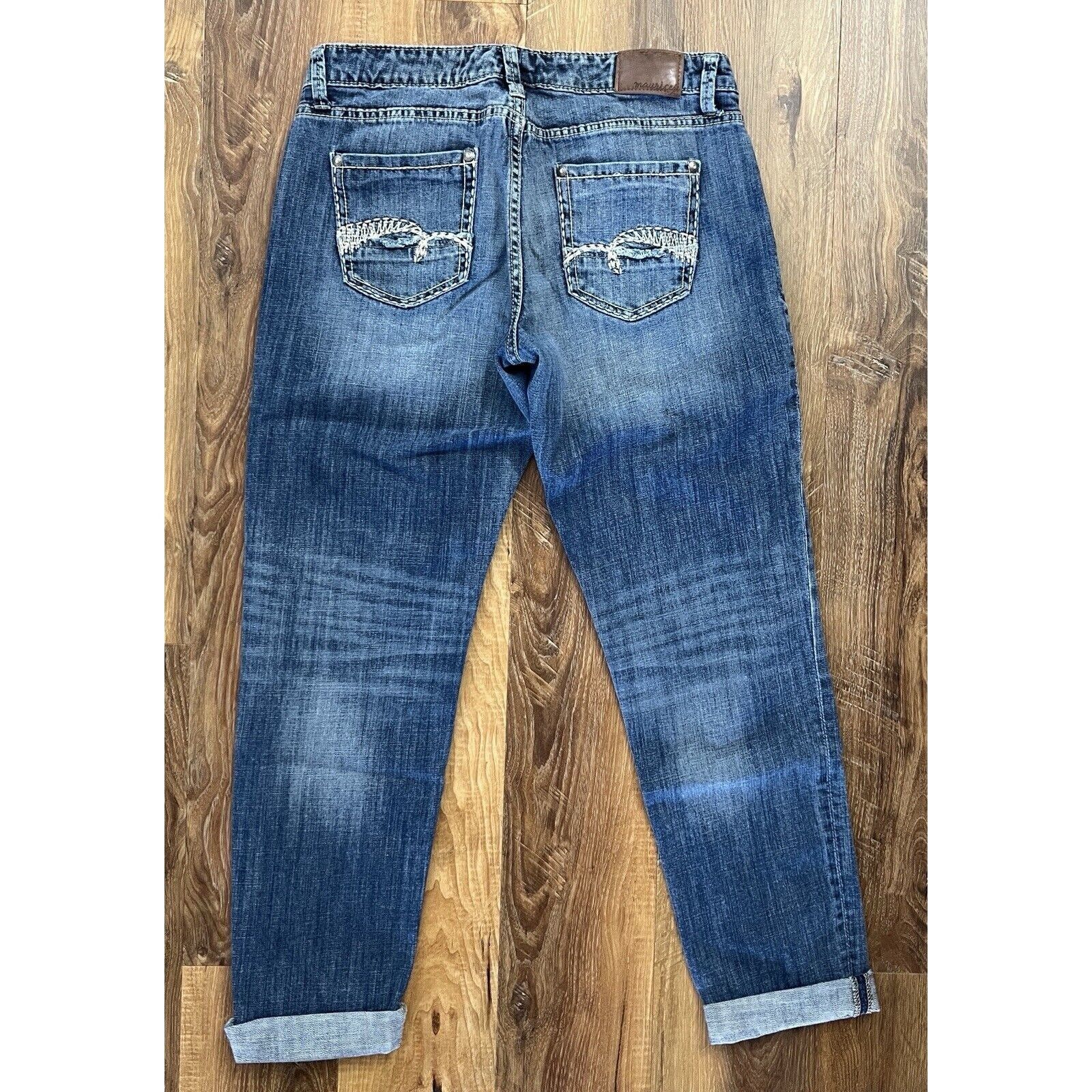 Other Womens Juniors Maurices Distressed Blue Jeans Size 9/10 Size 30" / US 8 / IT 44 - 3 Thumbnail