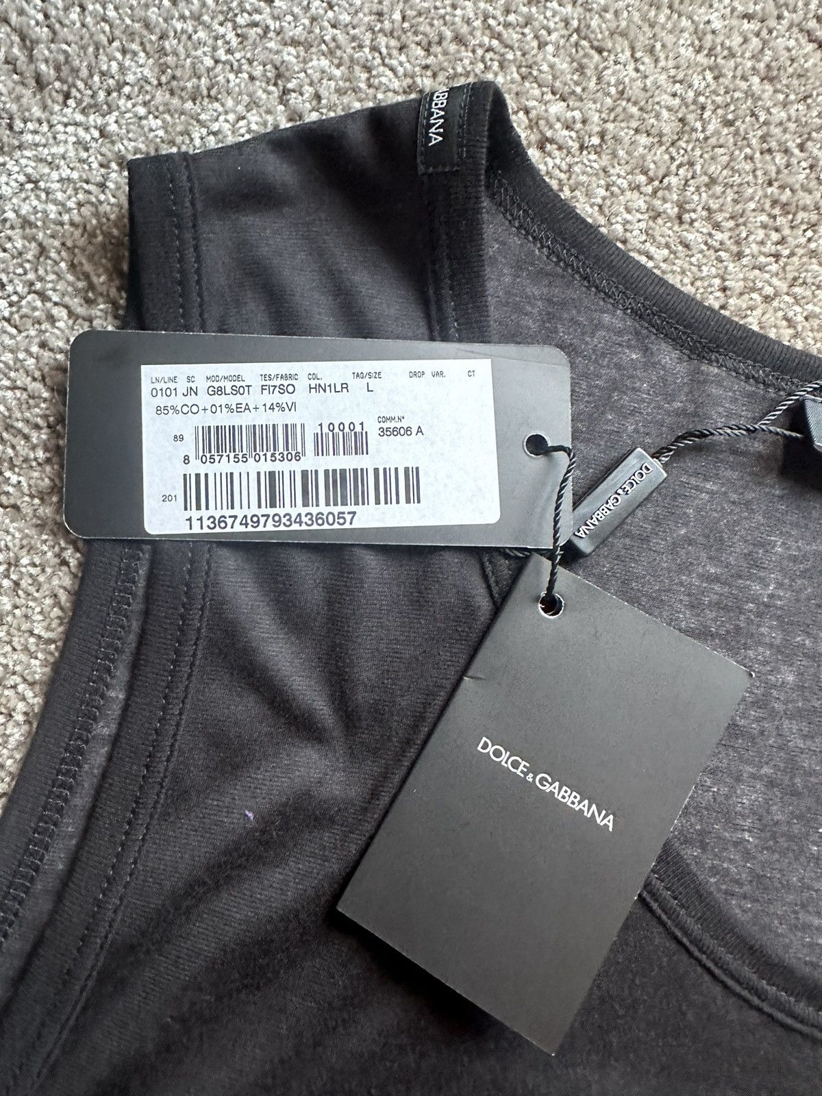 Dolce & Gabbana SS20 Dolce & Gabbana D&G tank top vest t shirt L Size US L / EU 52-54 / 3 - 17 Thumbnail