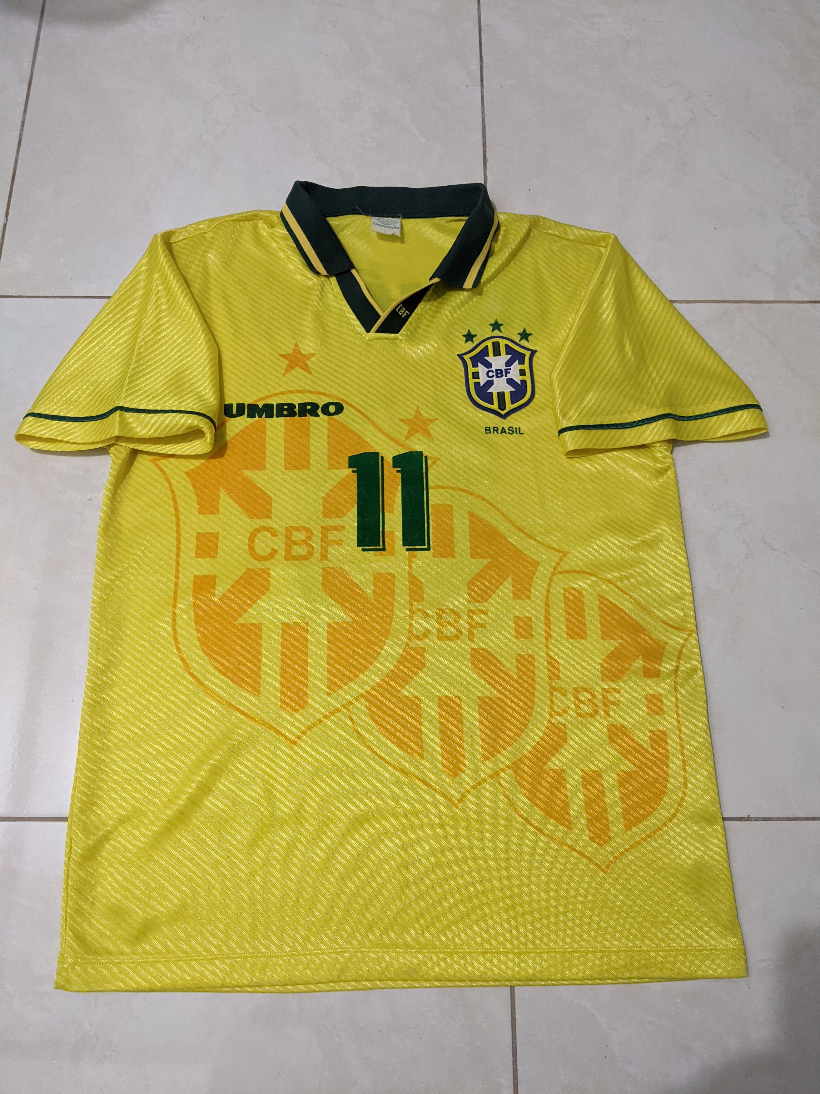 BRAZIL world cup 94 home ROMARIO Jersey football shirt