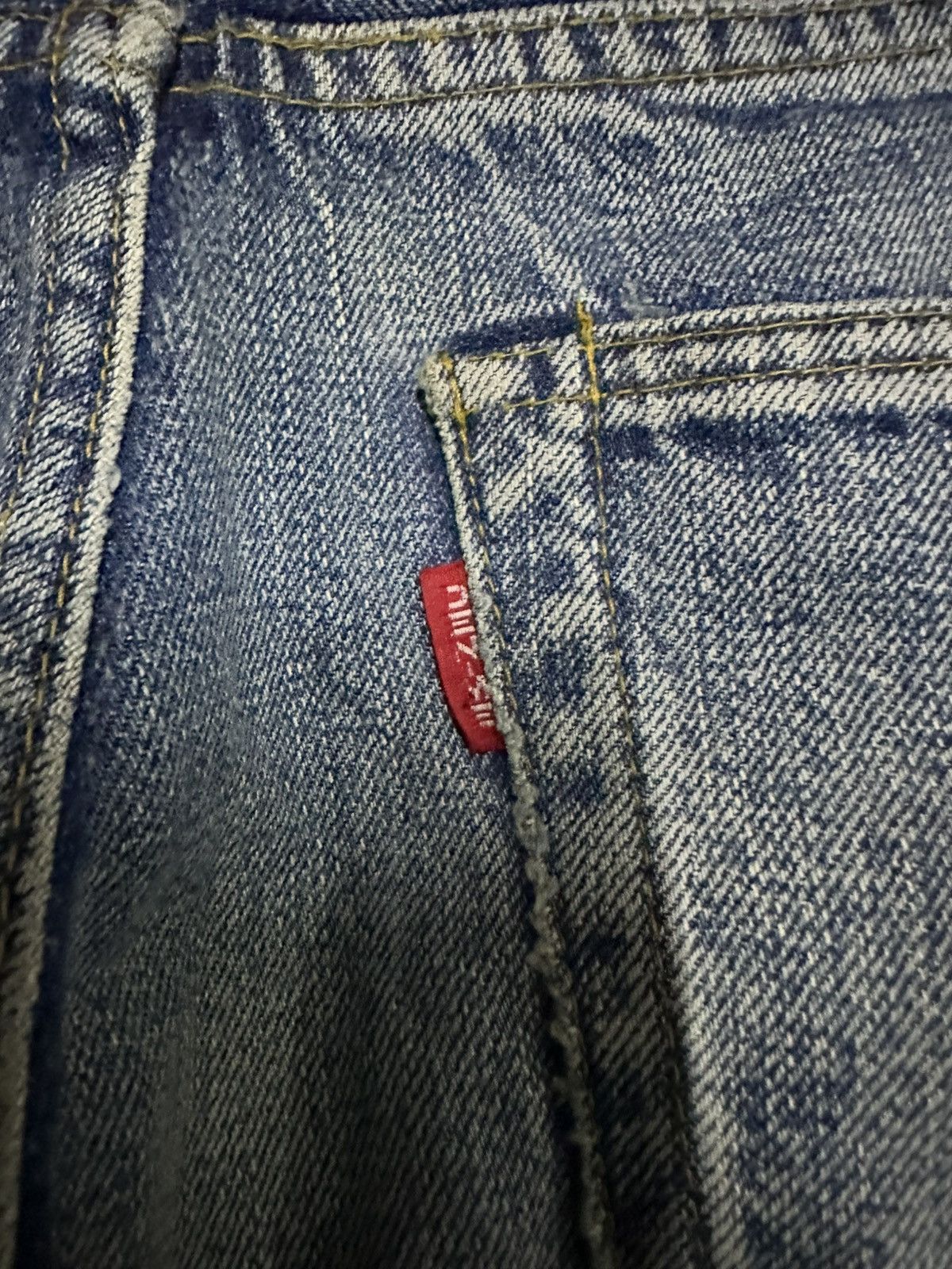 Denime Vintage 90’s DENIME Jeans Selvedge/Redline RARE Denim Pants Size US 31 - 16 Thumbnail