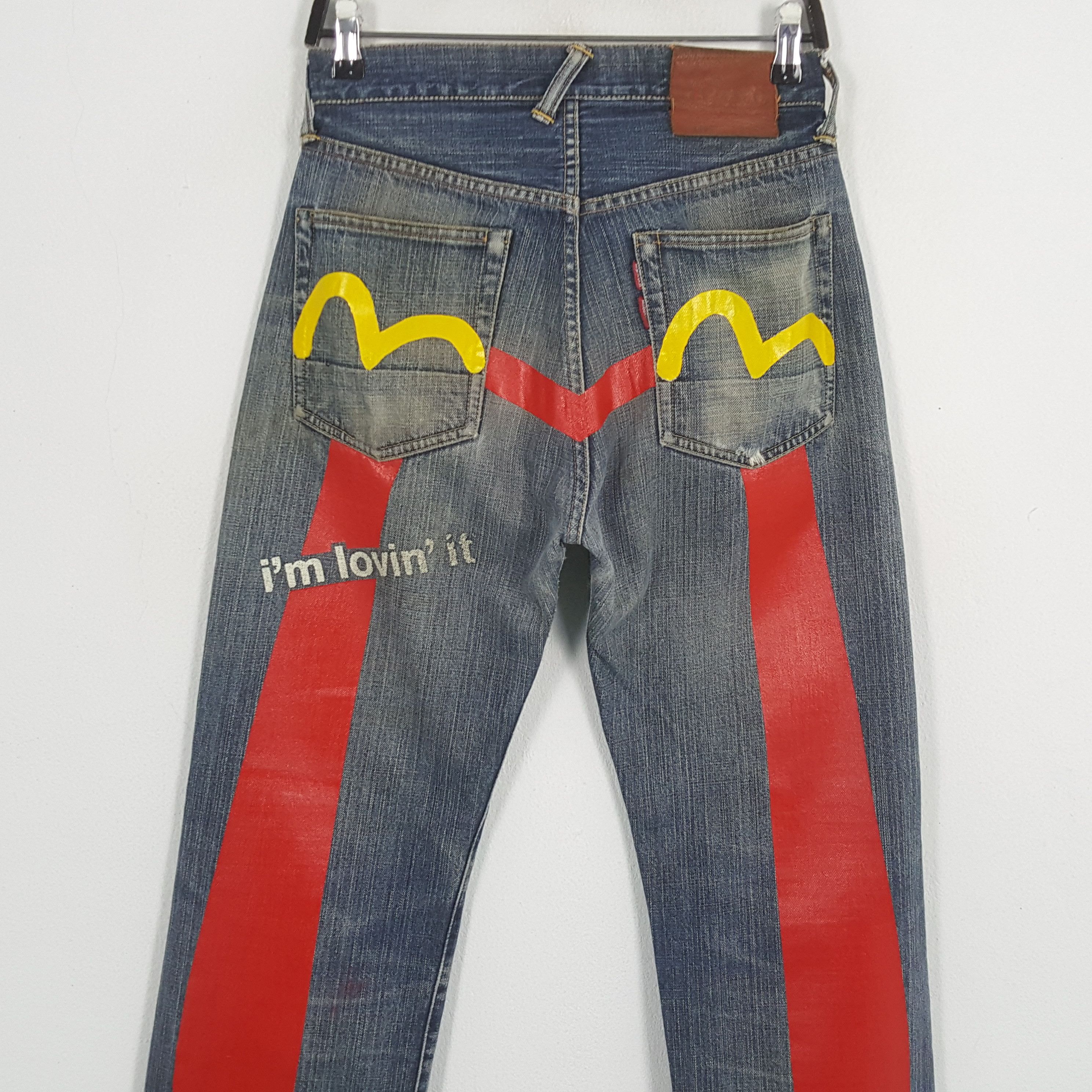 Evisu EVISU x MCDONALD Japanese Brand Custom Daicock Jeans Size US 28 / EU 44 - 2 Thumbnail