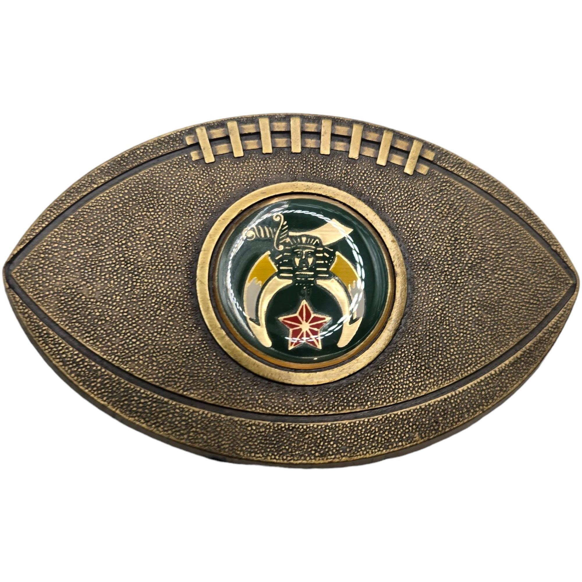 Vintage Vintage Shriners Masonic Football Belt Buckle Fraternal Orga Size ONE SIZE - 7 Thumbnail