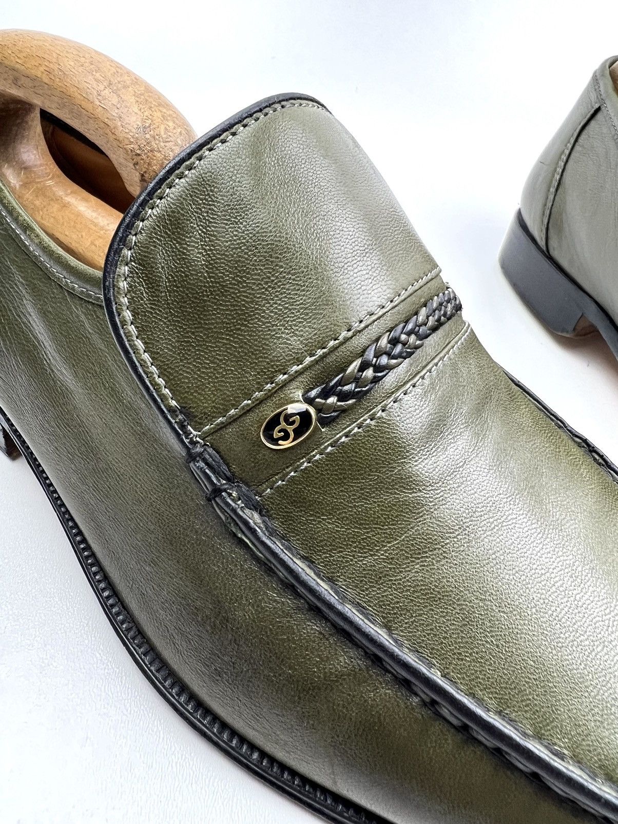 Grenson GRENSON Loafers Leather Shoes Made in England Green Men’s Size US 7 / EU 40 - 6 Thumbnail