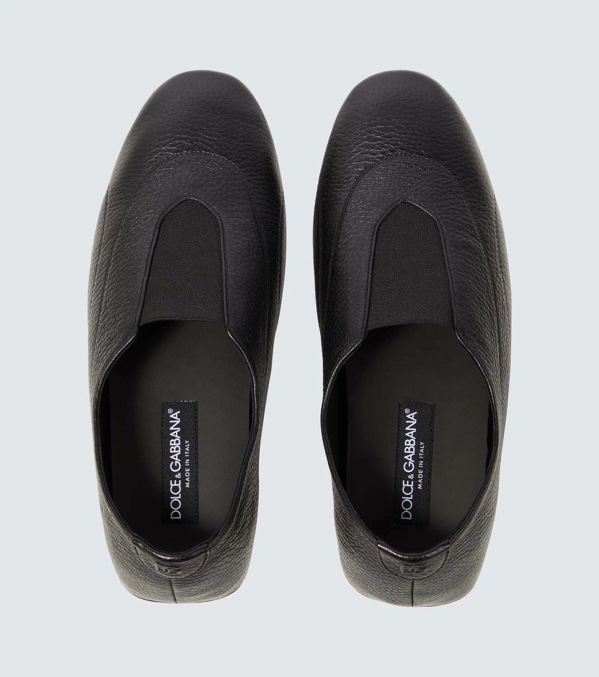 Dolce & Gabbana o1s22i1n0924 Leather Slipper Loafers in Black Size US 8 / EU 41 - 4 Thumbnail