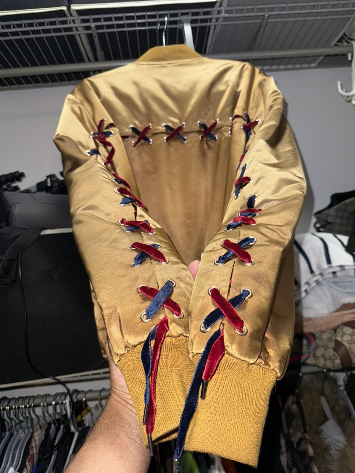 Route des Garden Route Des Gardens Crisscross Satin Bomber Size US M / EU 48-50 / 2 - 4 Thumbnail